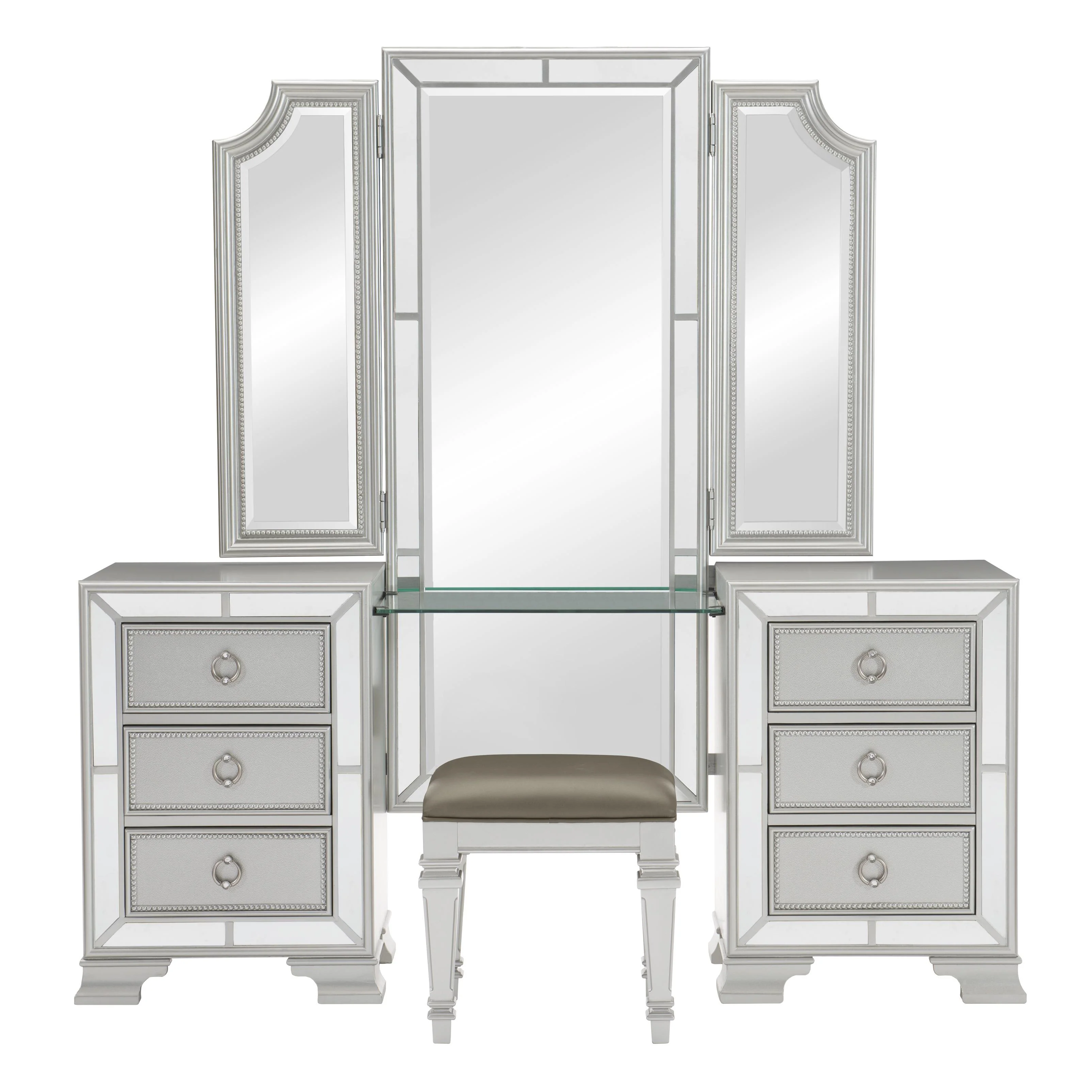 Homelegance Avondale 1646-14 Dressing Table Stool - Image 3