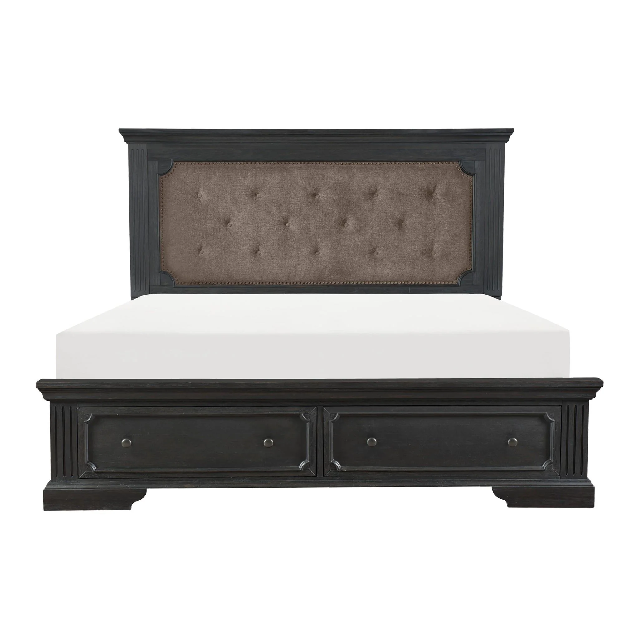 Homelegance Bolingbrook 1647-1* Queen Platform Bed with Footboard Storage - Image 1
