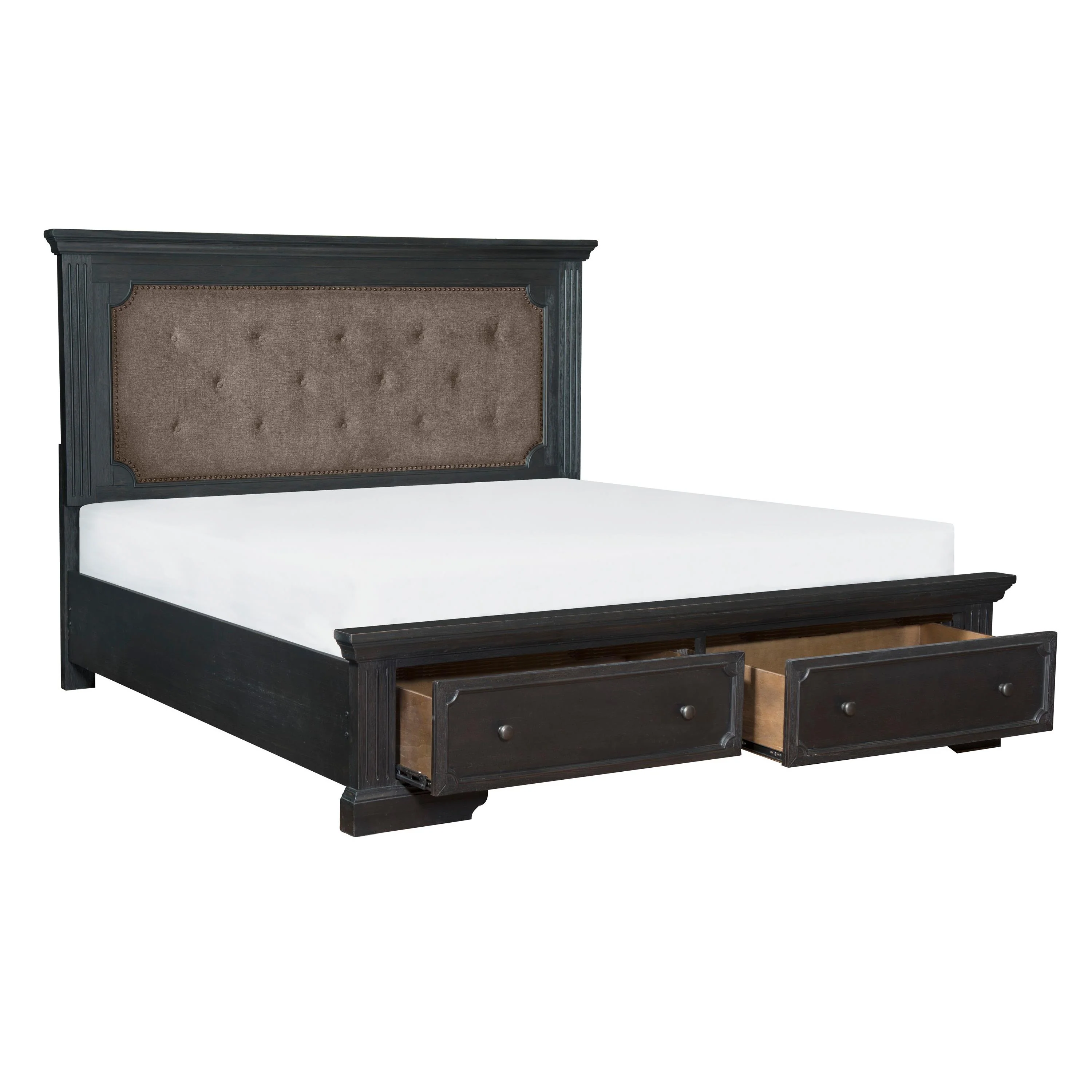 Homelegance Bolingbrook 1647-1* Queen Platform Bed with Footboard Storage - Image 3