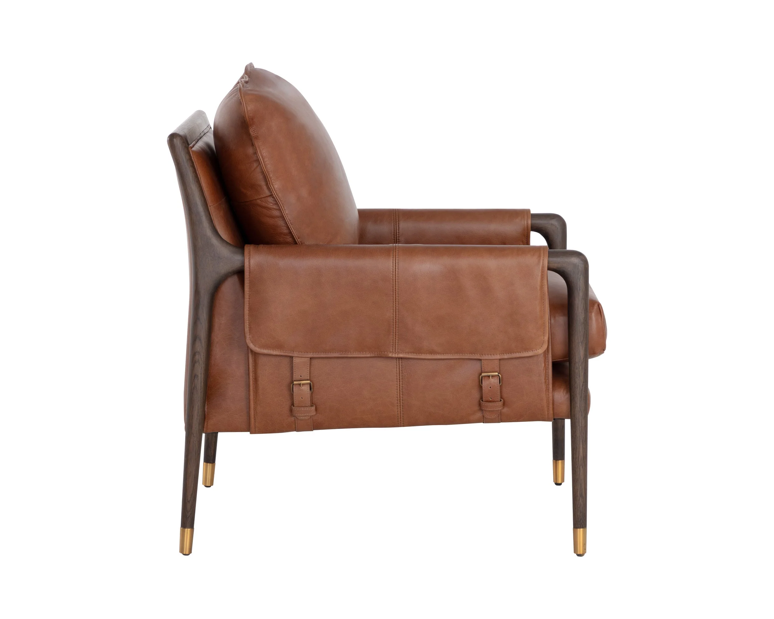Mauti Armchair - Brown - Shalimar Tobacco Leather - Image 3