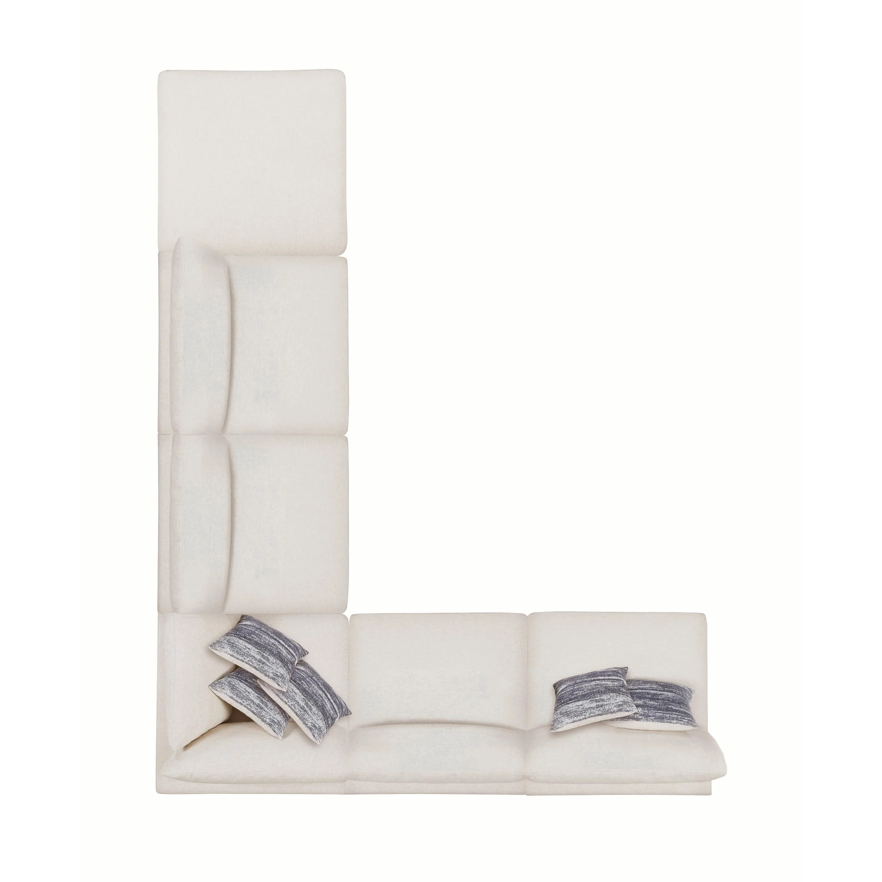 Coaster Furniture Serene Fabric 6 pc Sectional 551321/551321/551322/551321/551321/551323 - Image 2