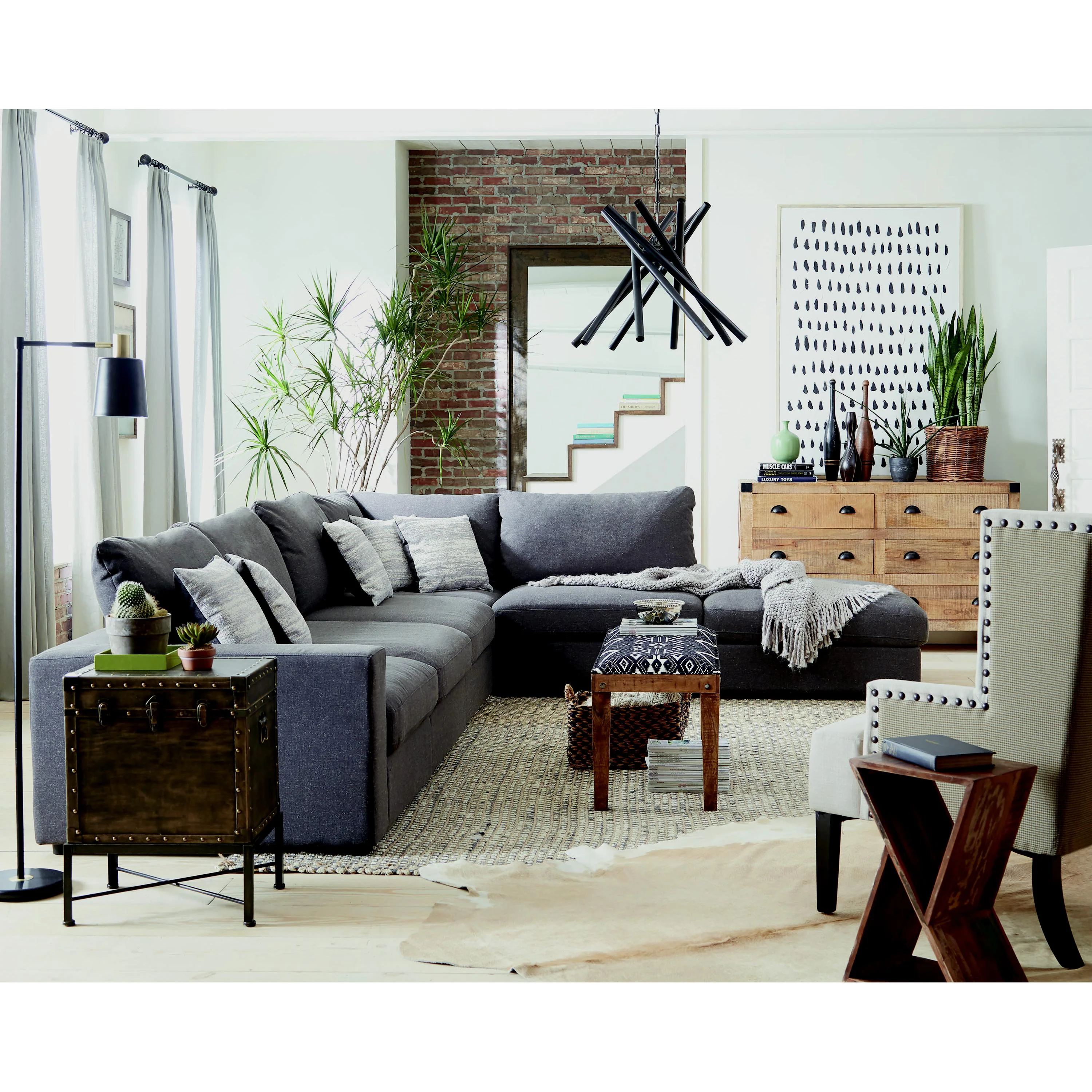 Coaster Furniture Serene Fabric 6 pc Sectional 551325/551324/551324/551325/551324/551326 - Image 3