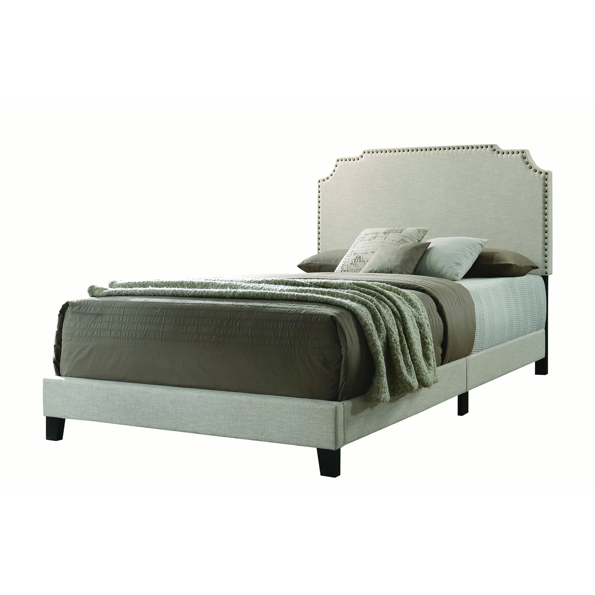 Coaster Furniture Tamarac 310061F Upholstered Full Panel Bed - Beige - Image 1