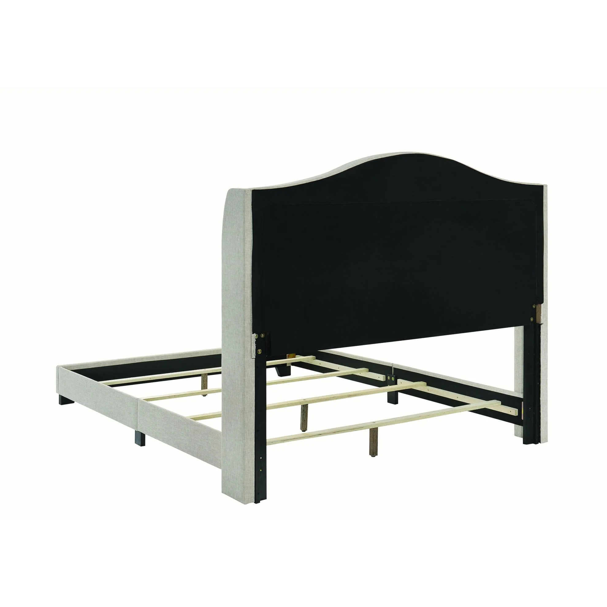 Coaster Furniture Sonoma 310073F Upholstered Full Wingback Bed - Beige - Image 3