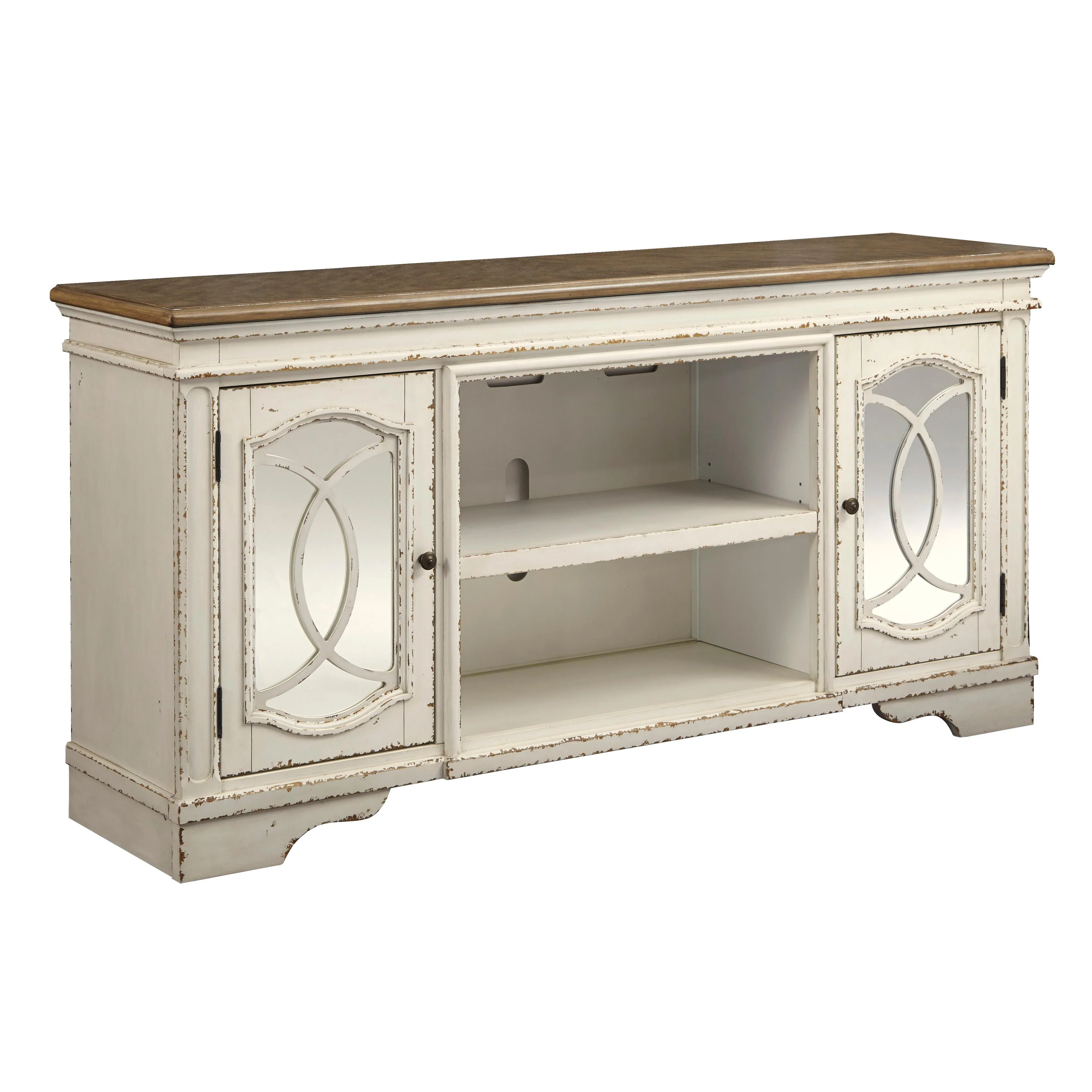 Signature Design by Ashley Realyn TV Stand with Cable Management W743-68 - Image 1