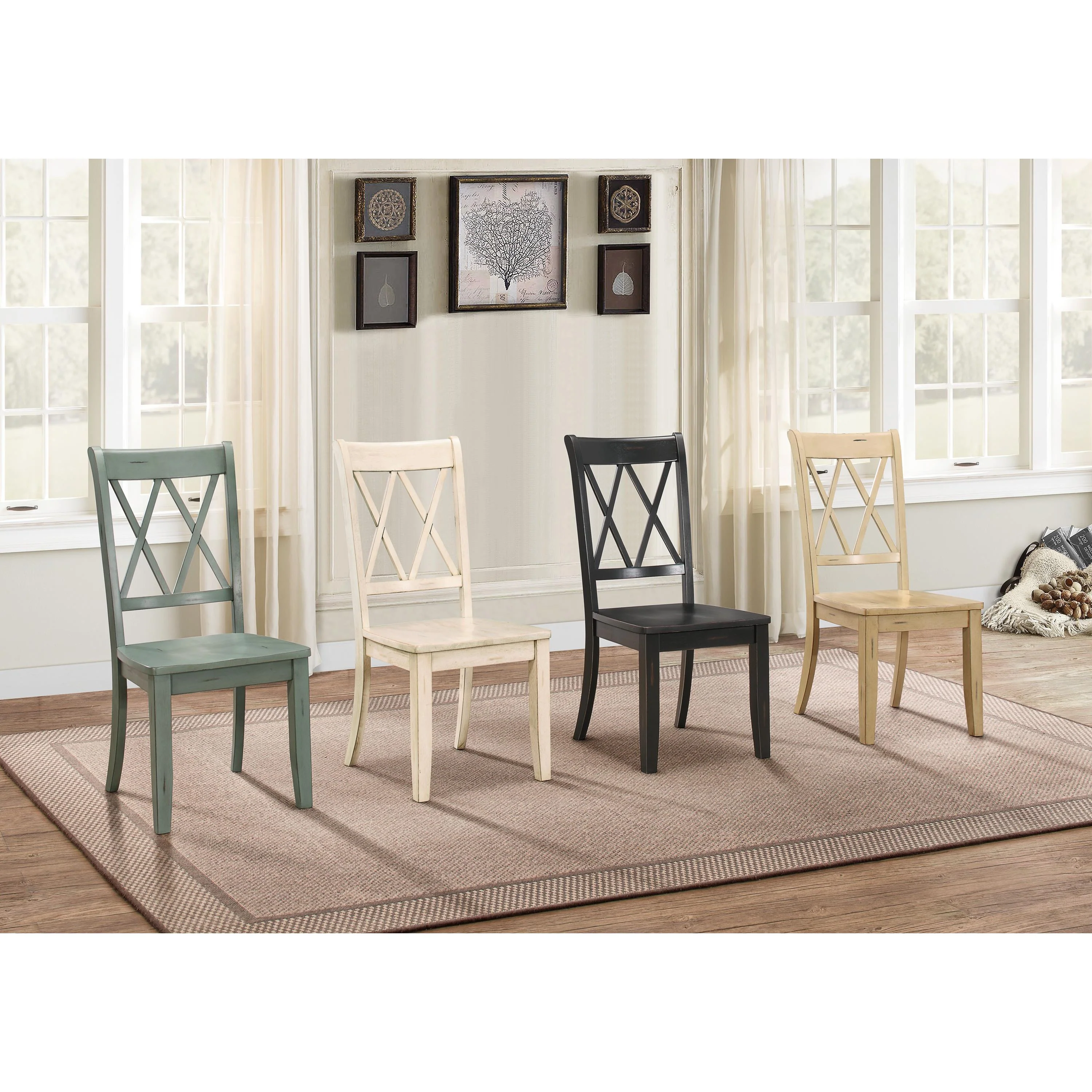 Homelegance Janina 5516BMS Side Chair, Buttermilk - Image 2