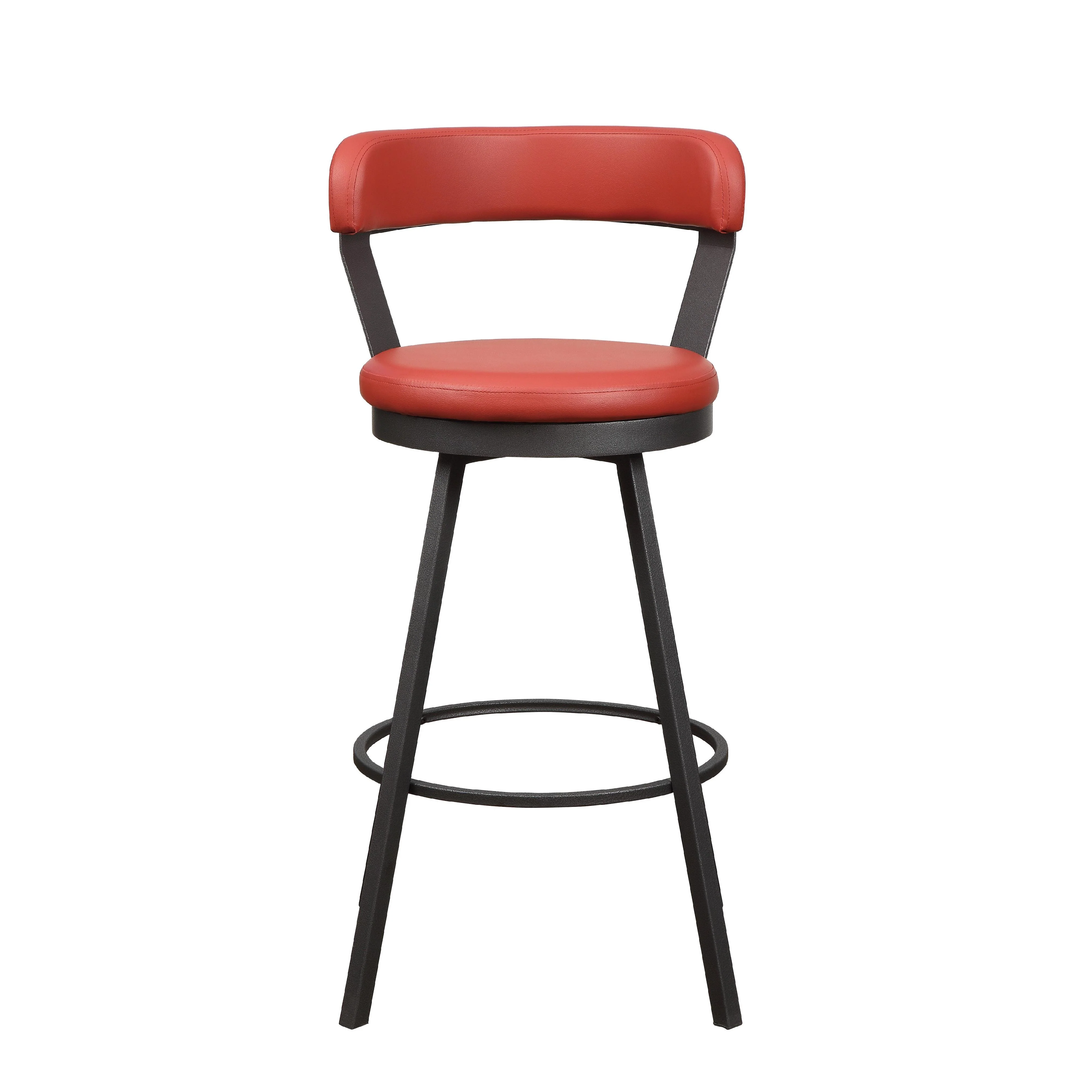 Homelegance Appert 5566-29RD Swivel Pub Height Chair, Red - Image 1
