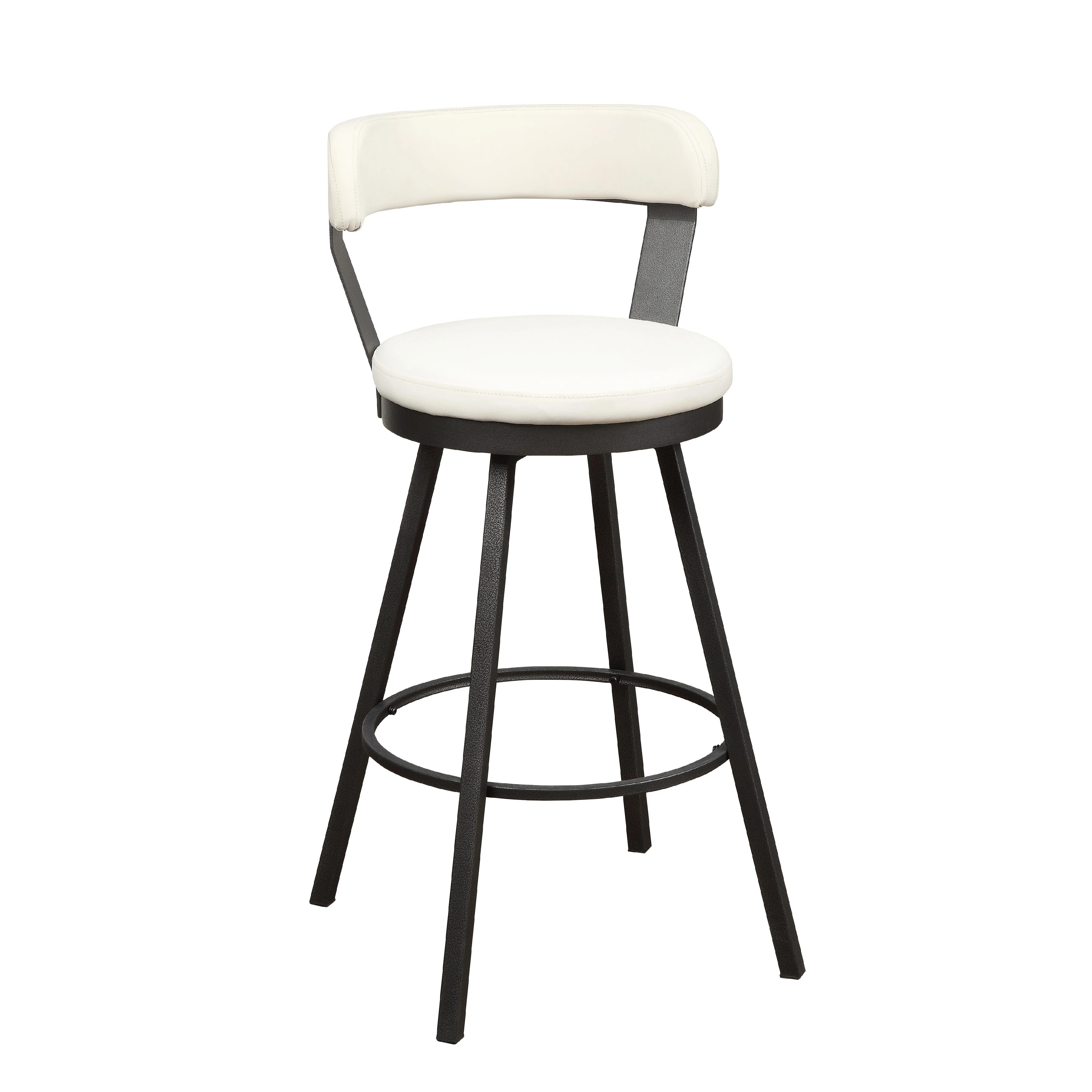 Homelegance Appert 5566-29WT Swivel Pub Height Chair, White - Image 2