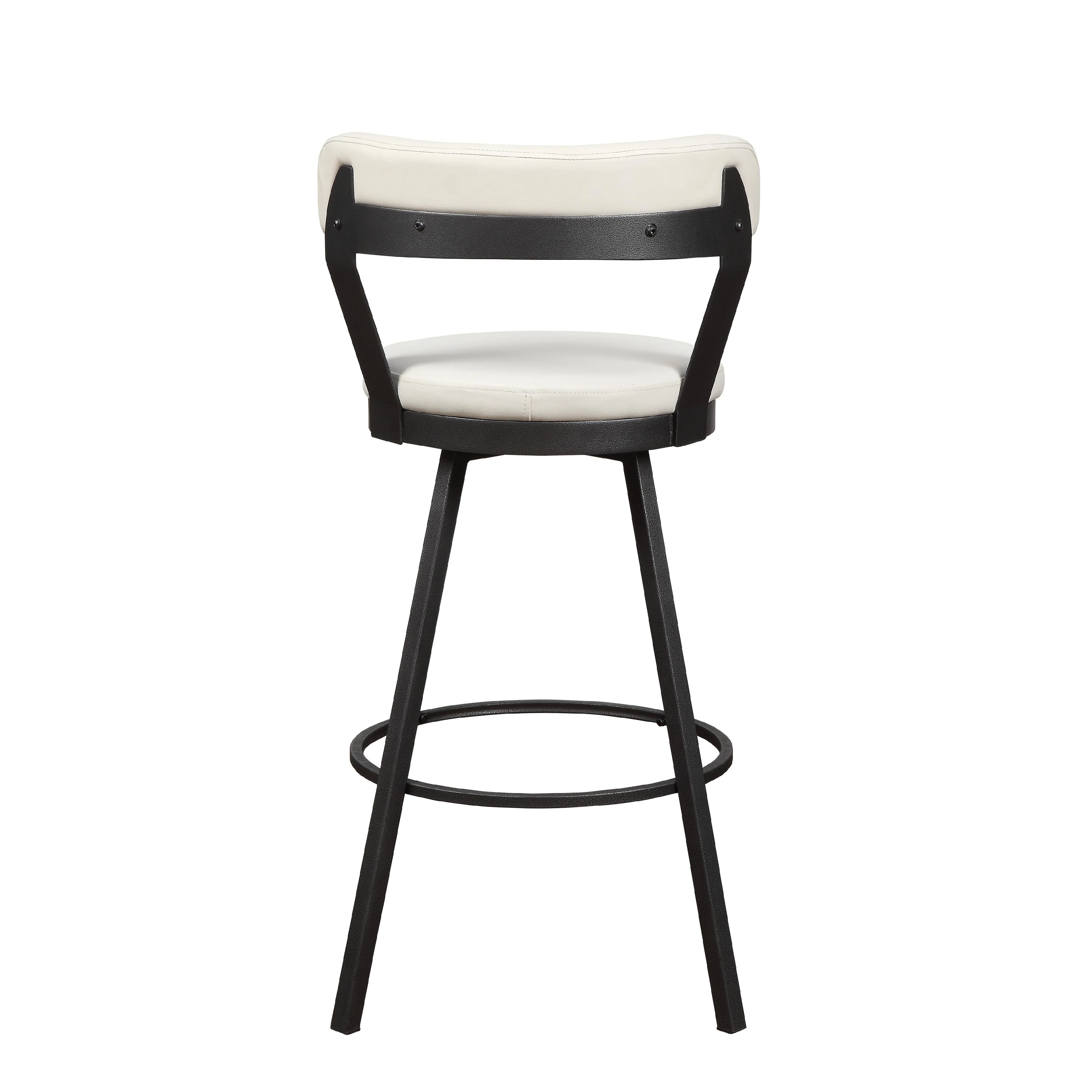 Homelegance Appert 5566-29WT Swivel Pub Height Chair, White - Image 3