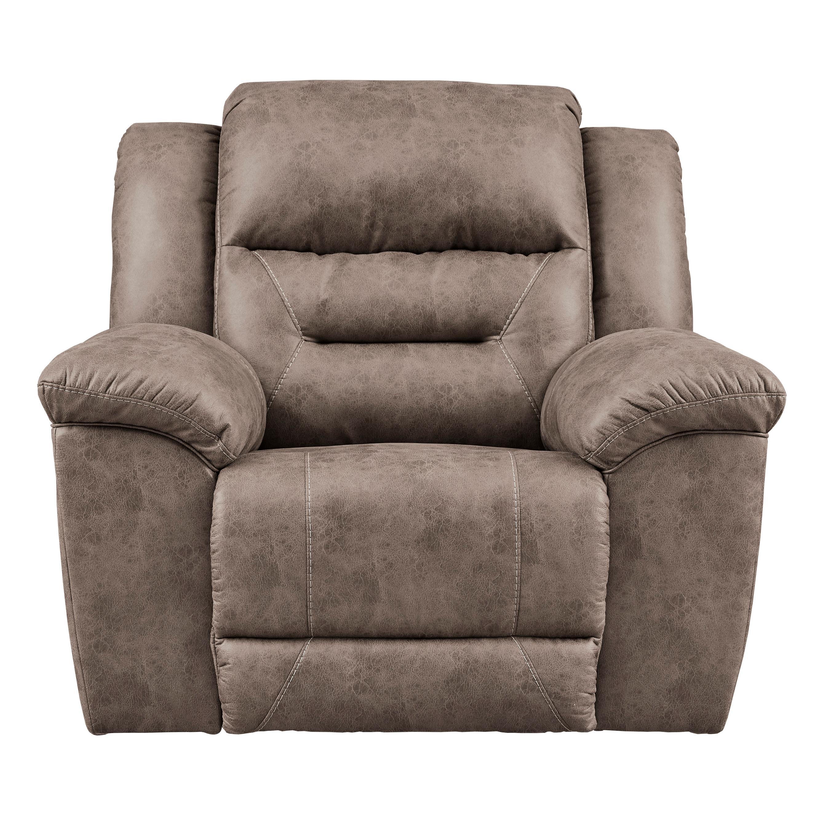 Signature Design by Ashley Stoneland Rocker Leather Look Recliner 3990525 - Image 1
