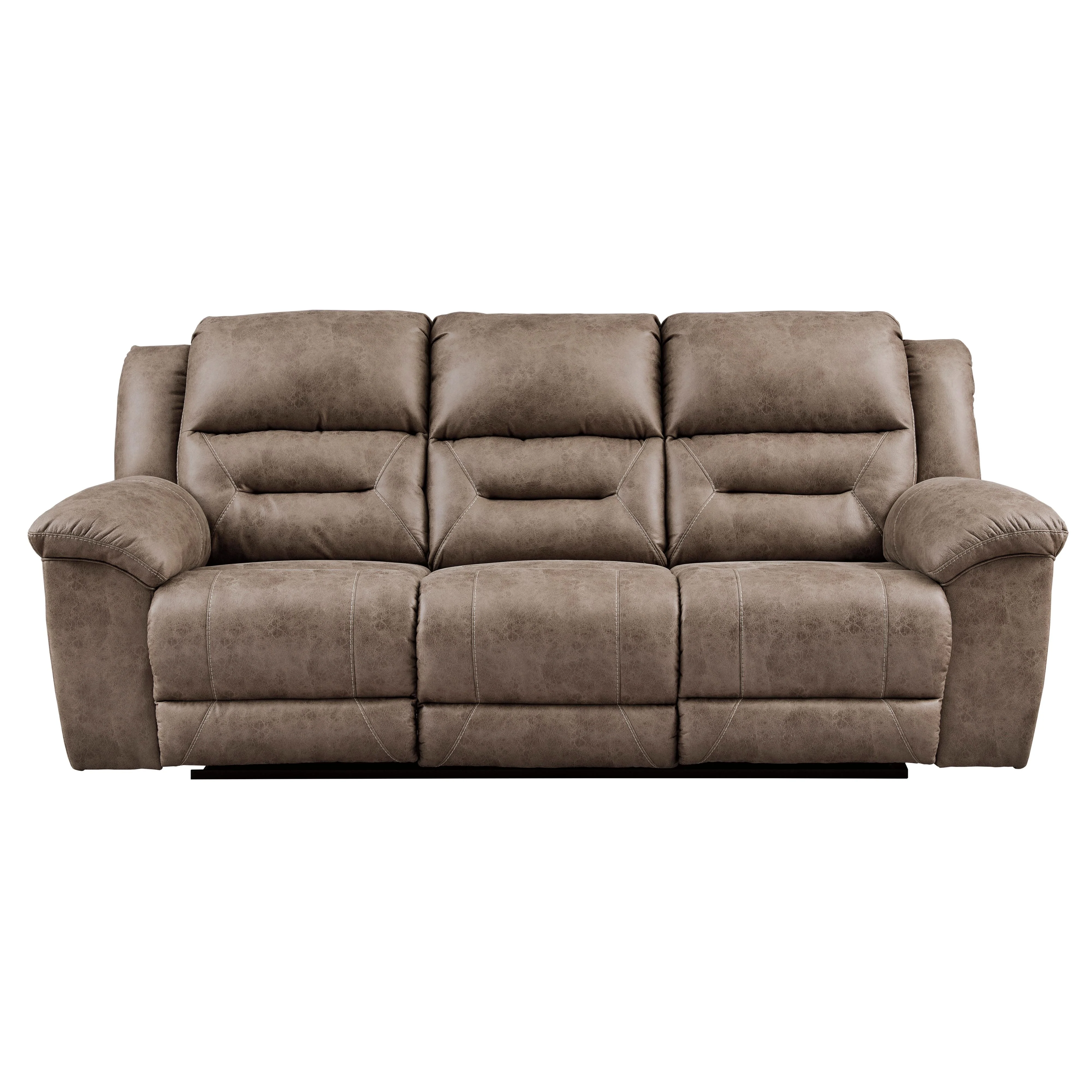 Signature Design by Ashley Stoneland Reclining Leather Look Sofa 3990588 - Image 1