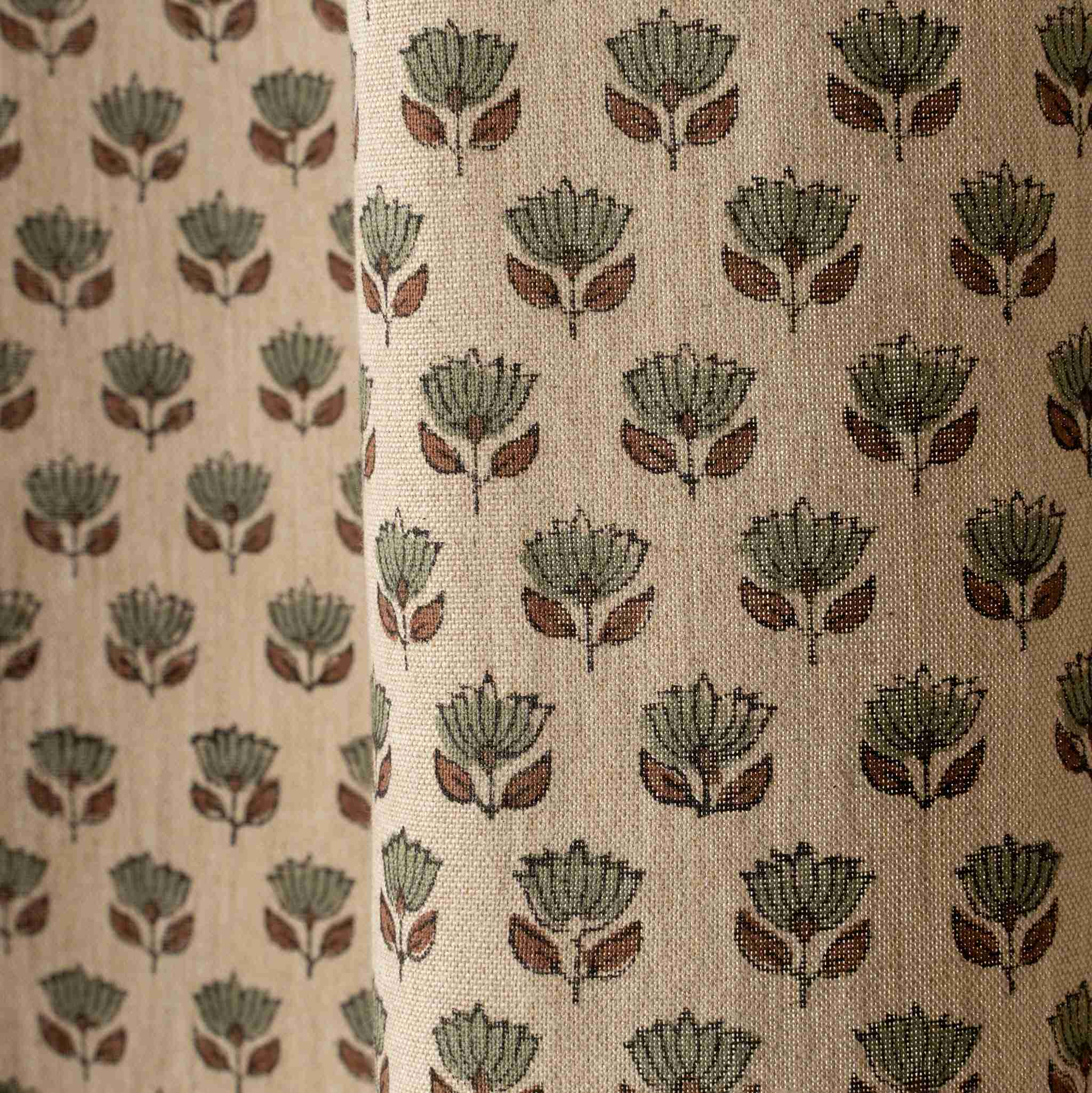 Monisha Block Print Shower Curtain | Overstock - Image 3