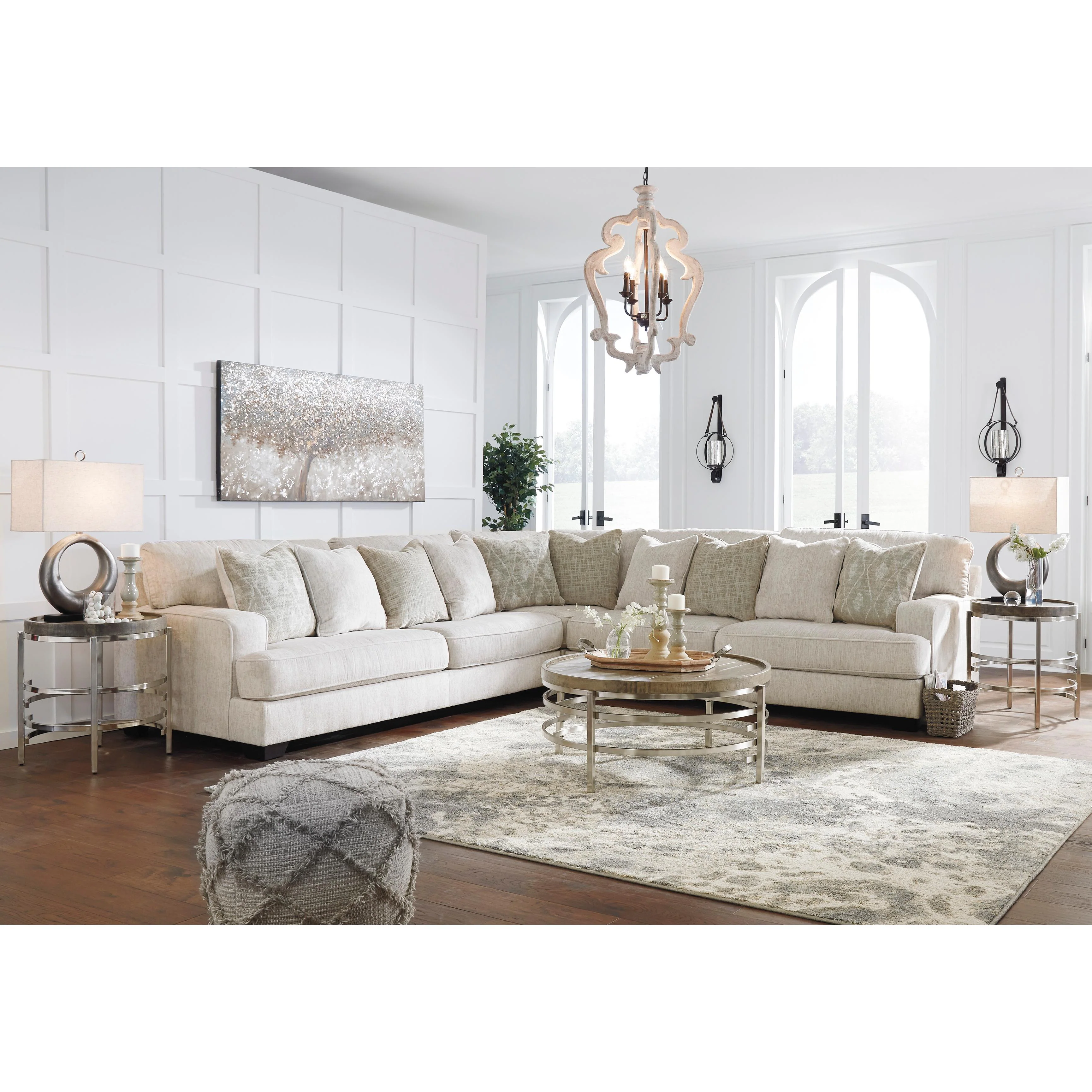Signature Design by Ashley Rawcliffe Fabric 3 pc Sectional 1960466/1960477/1960467 - Image 3