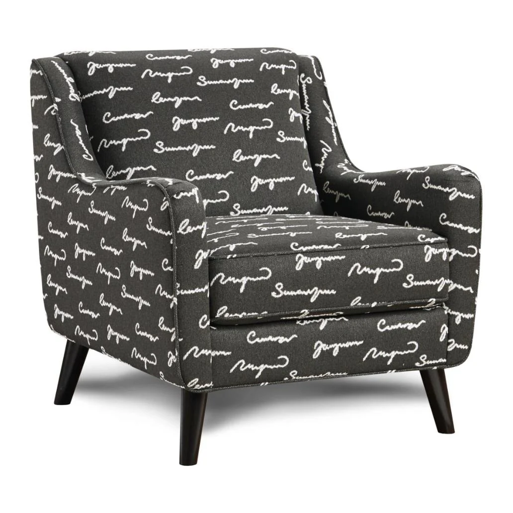 Fusion Furniture Stationary Fabric Accent Chair 240 POETRY IRON - Image 1