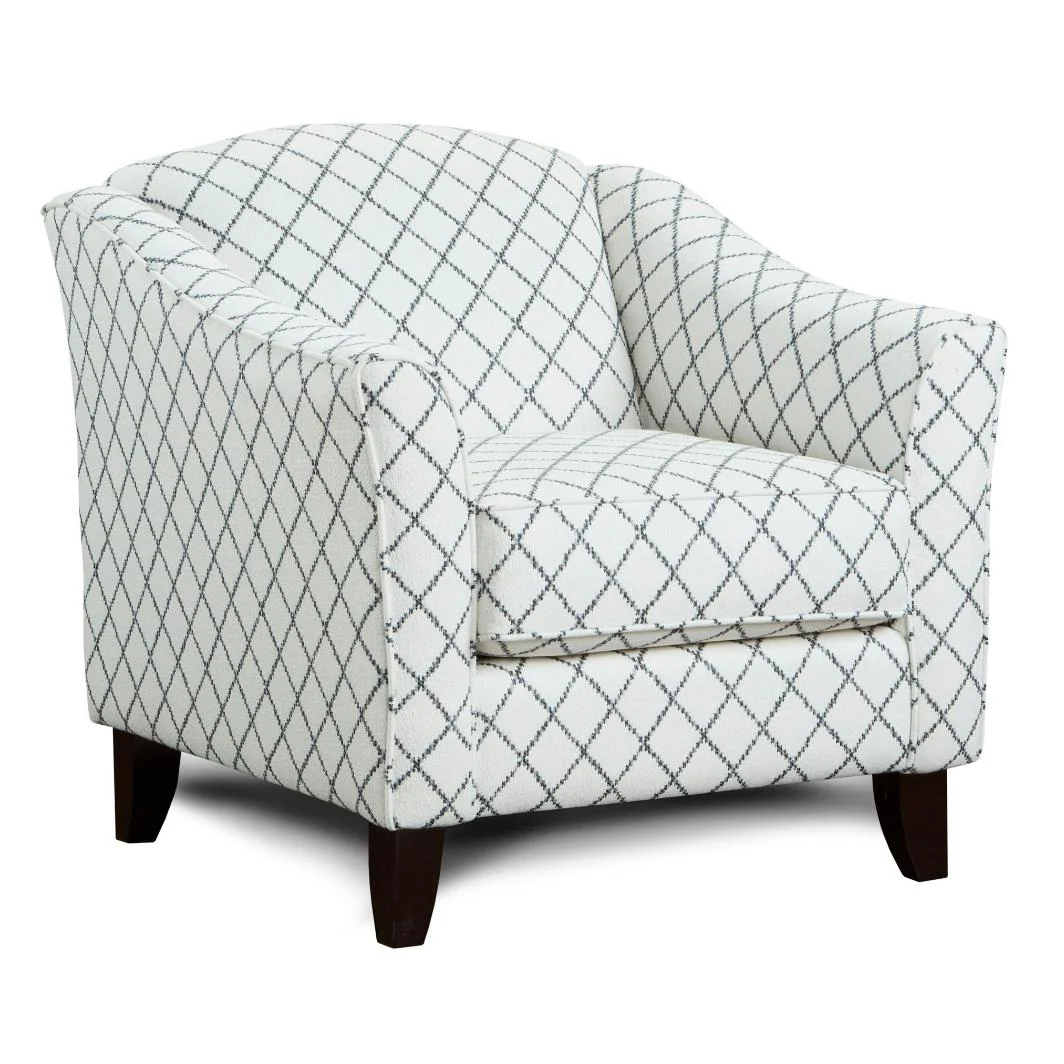 Fusion Furniture Stationary Fabric Accent Chair 452 MUSE BLUE - Image 1