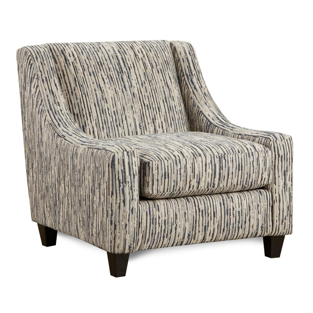 Fusion Furniture Stationary Fabric Accent Chair 552 LOCAL COLOR STEEL - Image 1