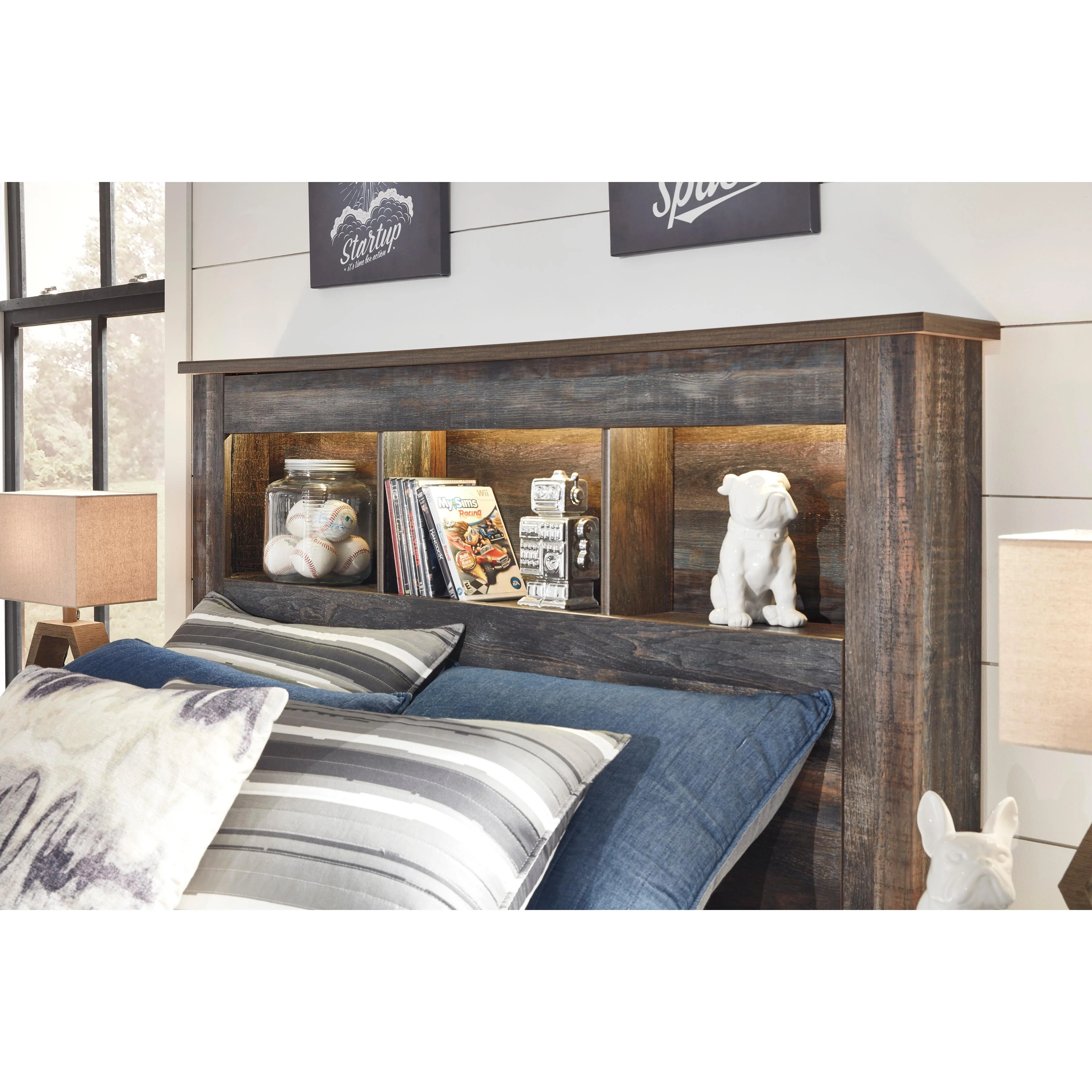 Signature Design by Ashley Drystan B211B46 Full Bookcase Bed - Image 3