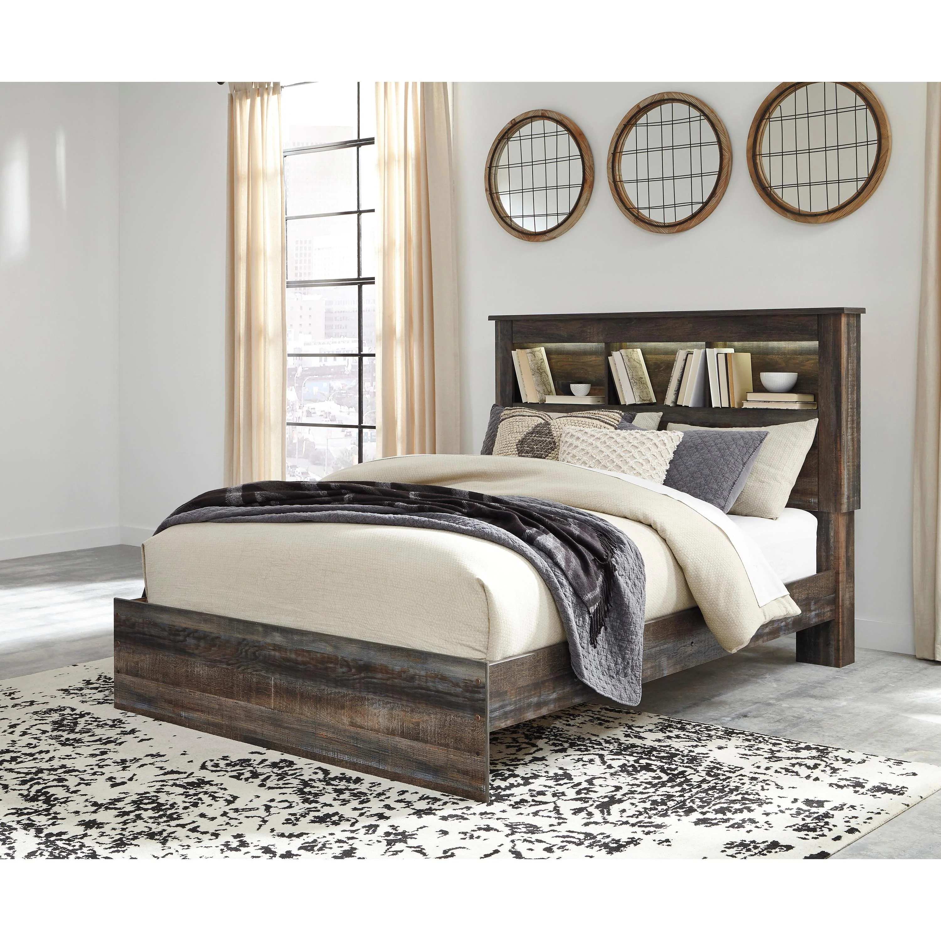 Signature Design by Ashley Drystan Queen Bookcase Bed B211-65/B211-54/B211-96 - Image 2