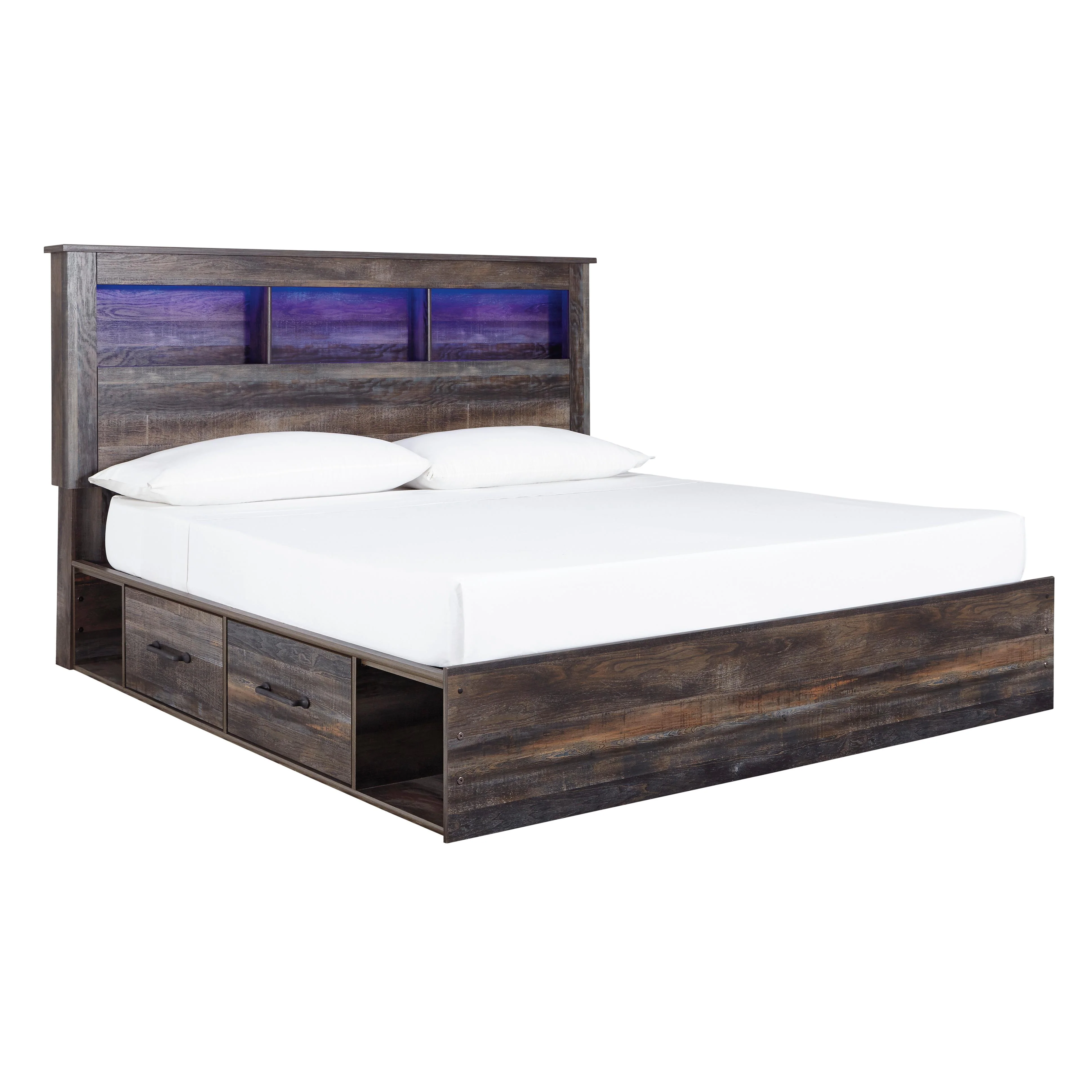 Signature Design by Ashley Drystan King Bookcase Bed with Storage B211-69/B211-56/B211-160/B100-14 - Image 1