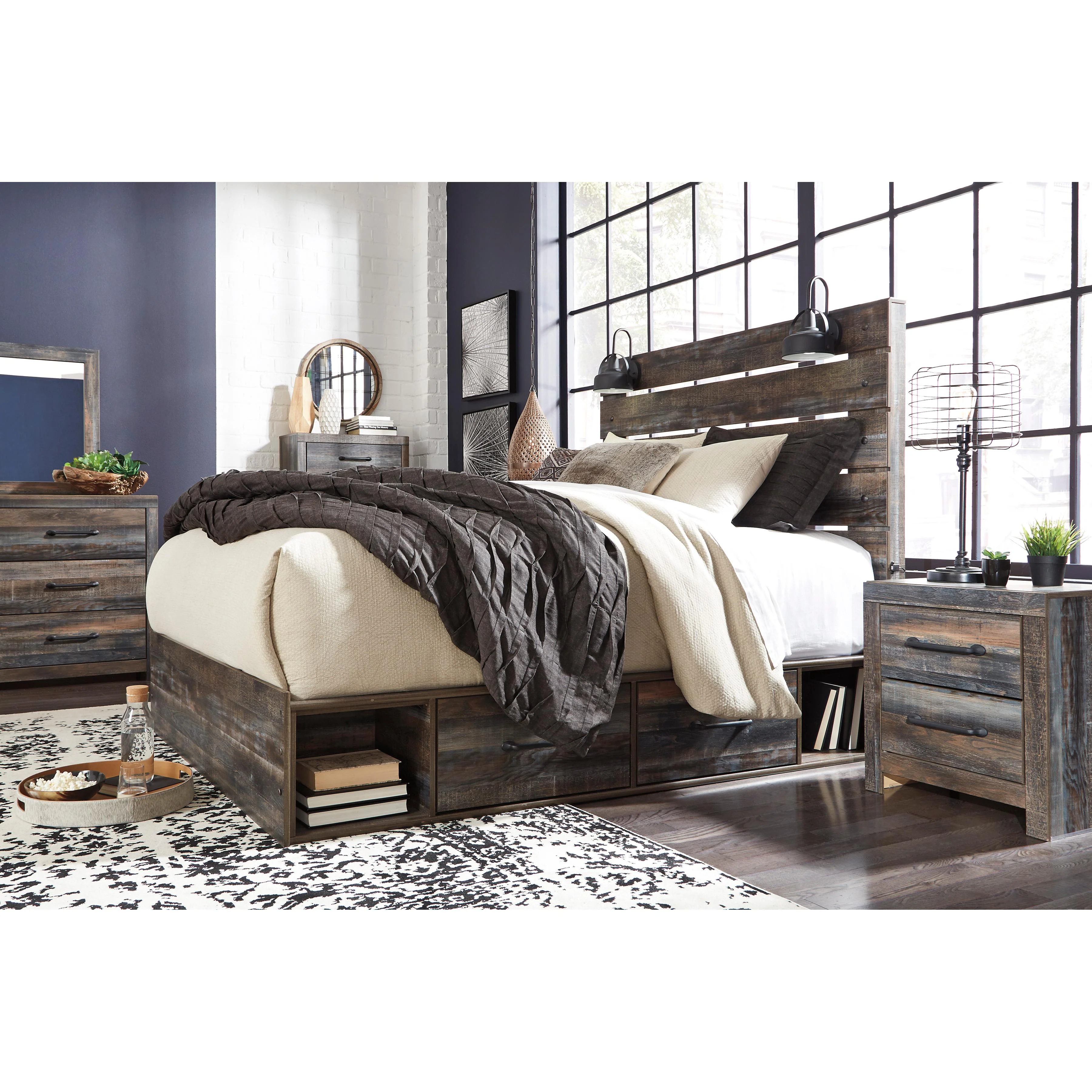 Signature Design by Ashley Drystan Queen Panel Bed with Storage B211-57/B211-54/B211-60/B211-60/B100-13 - Image 3