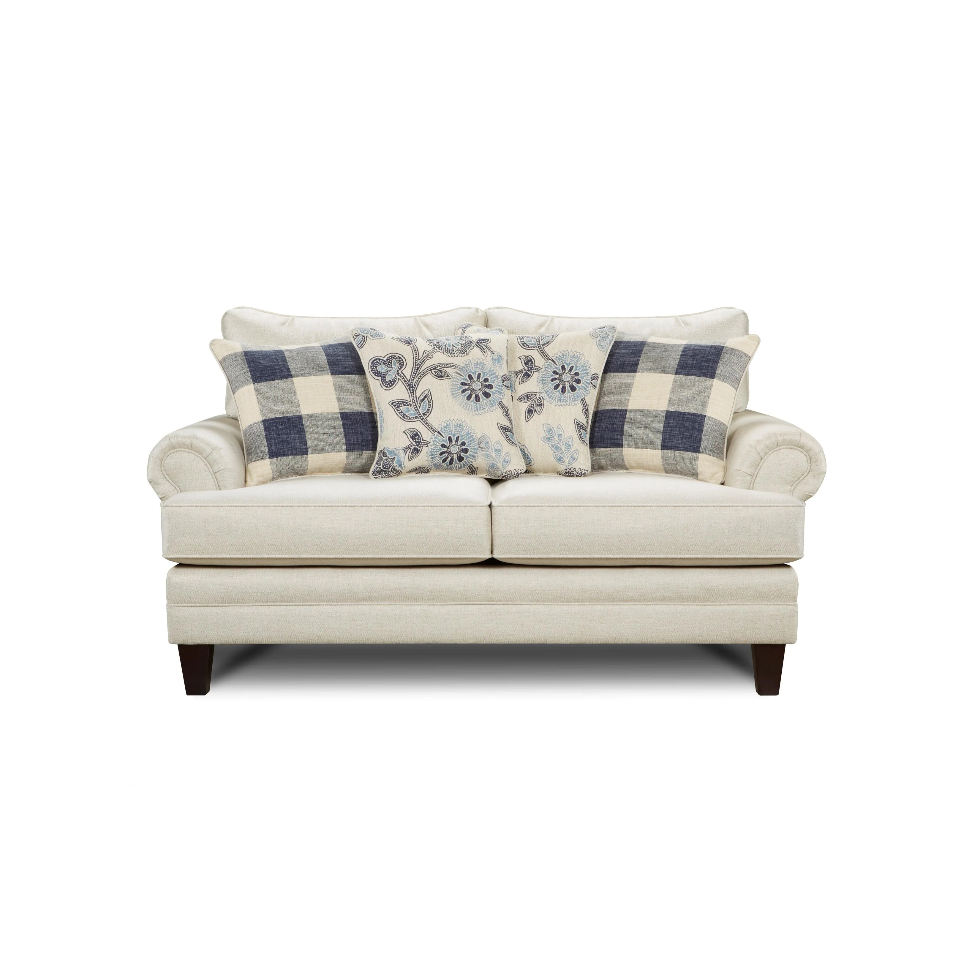 Fusion Furniture Stationary Fabric Loveseat 2811CATALINA LINEN - Image 1