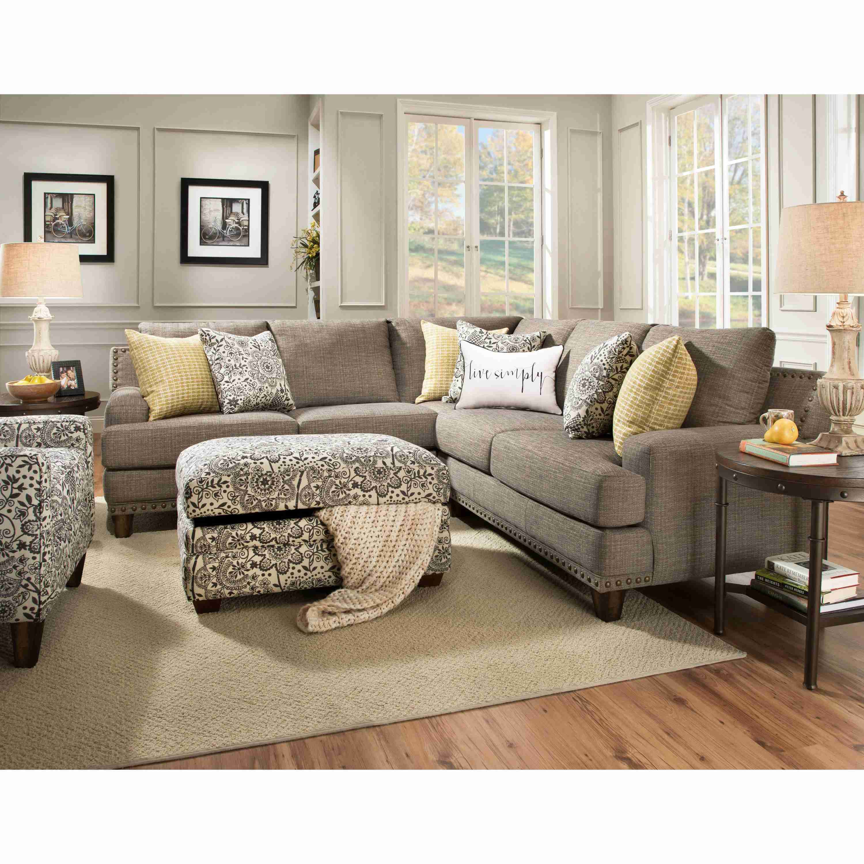 Franklin Julienne Fabric Storage Ottoman 81218-1602-04 - Image 3