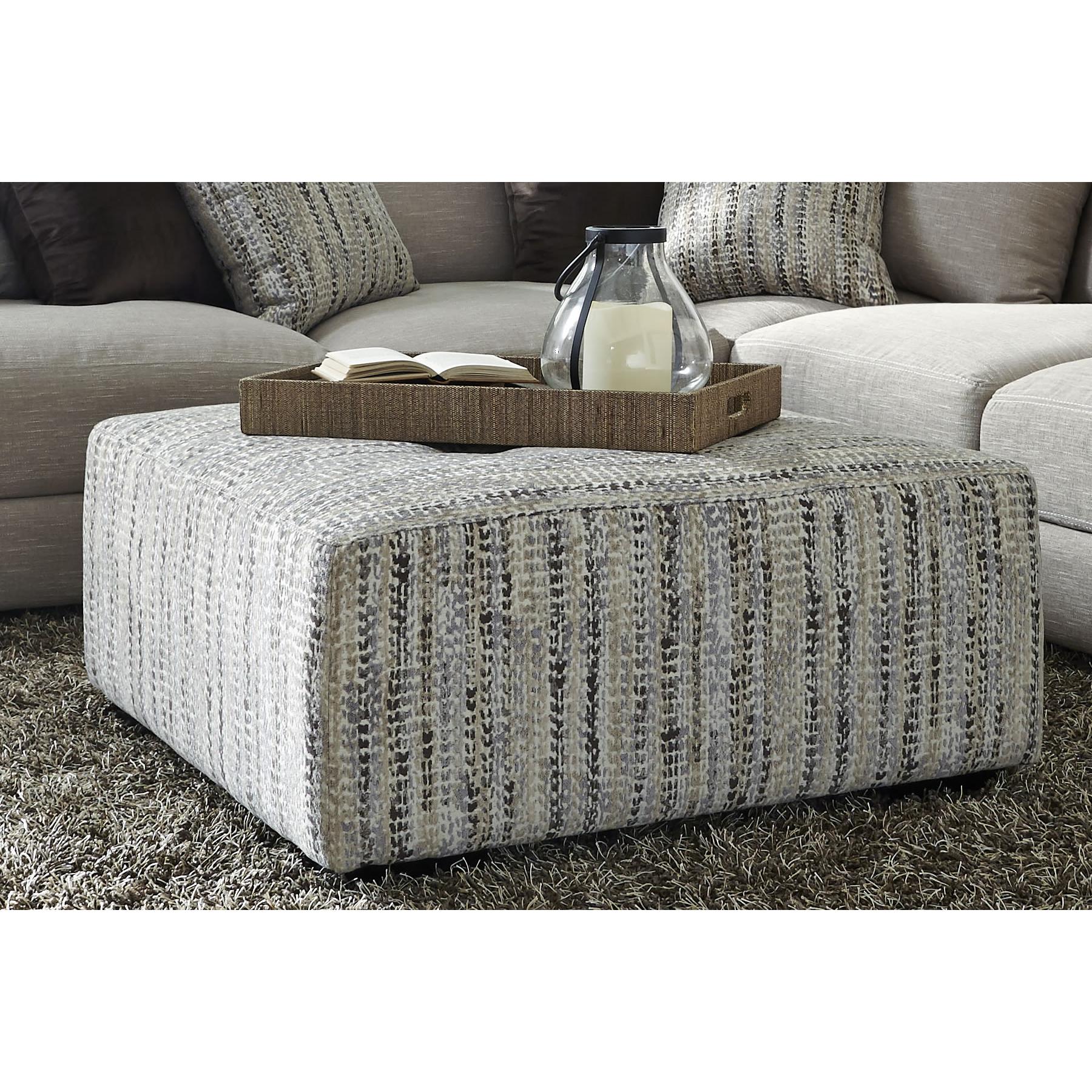 Franklin Hannigan Fabric Ottoman 75018-3513-26 - Image 1