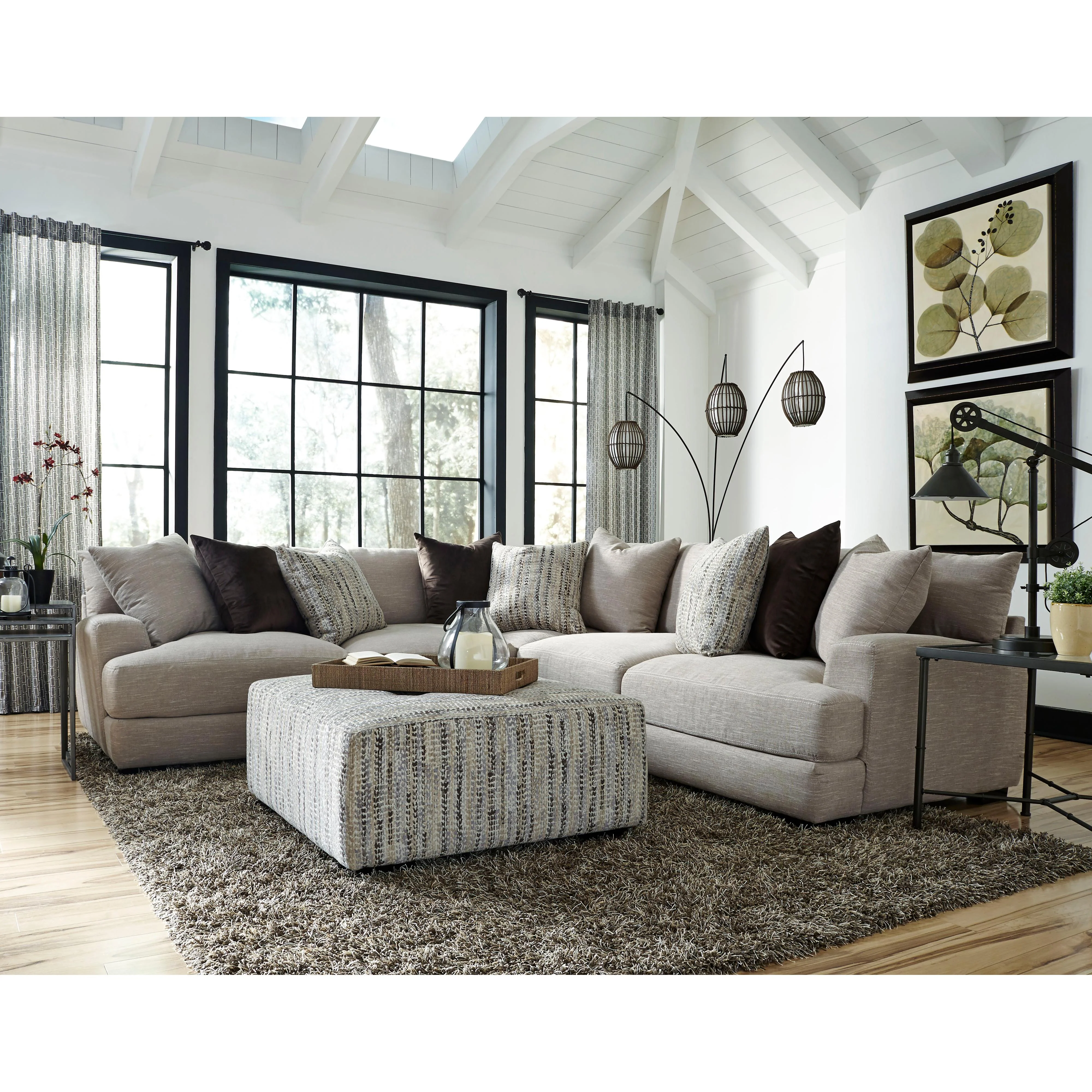 Franklin Hannigan Fabric Ottoman 75018-3513-26 - Image 2