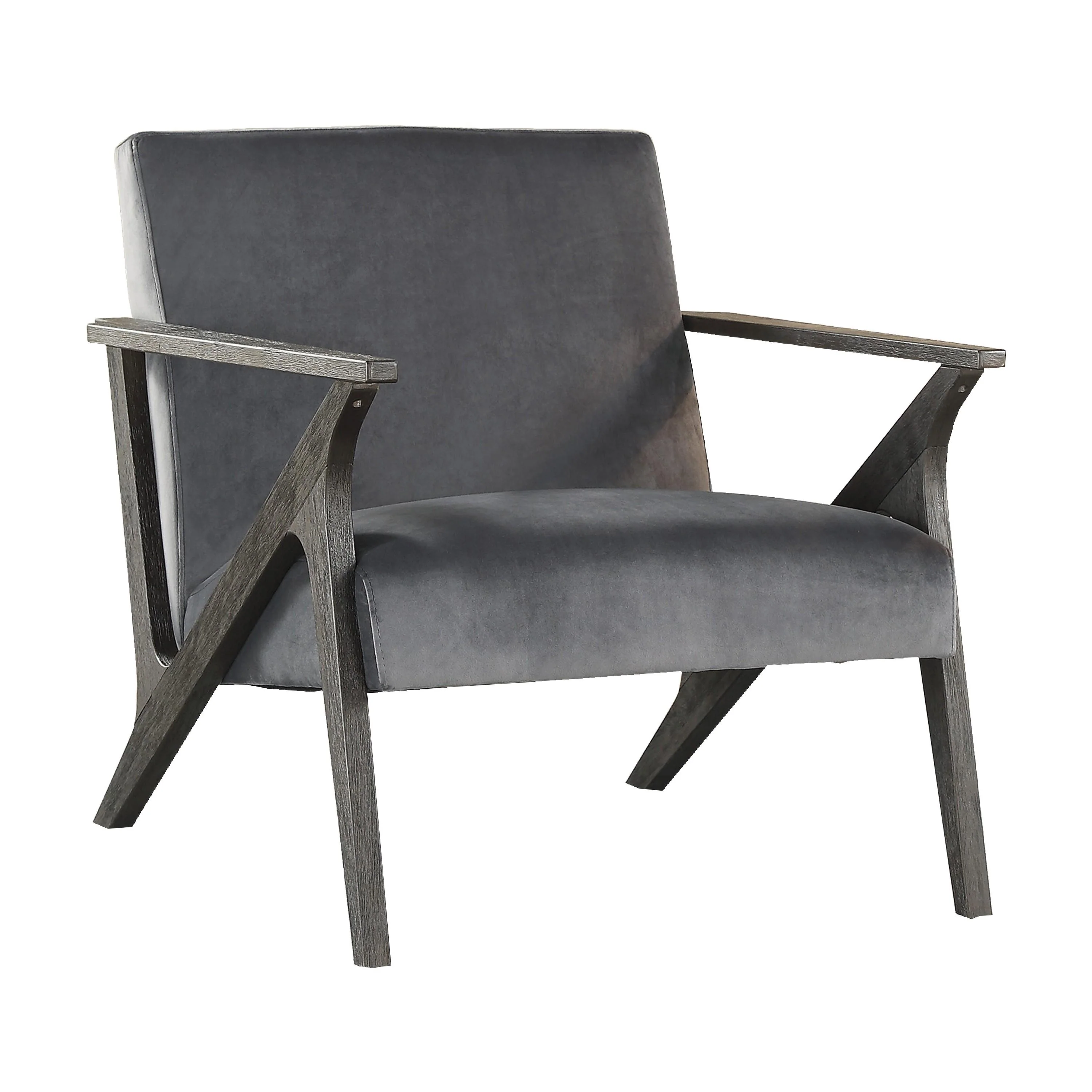 Homelegance Coriana Stationary Fabric Accent Chair 1111GY-1 - Image 1
