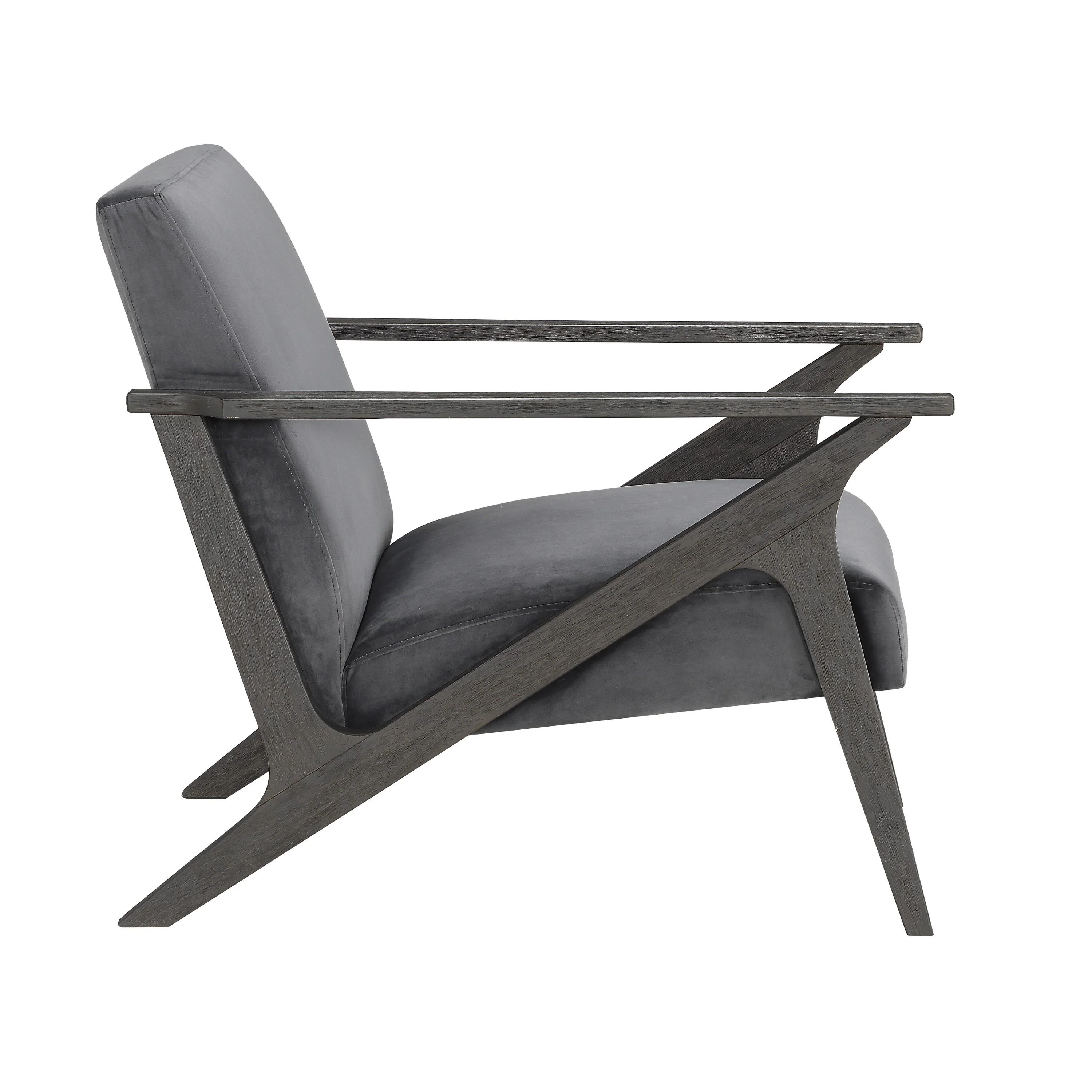 Homelegance Coriana Stationary Fabric Accent Chair 1111GY-1 - Image 3