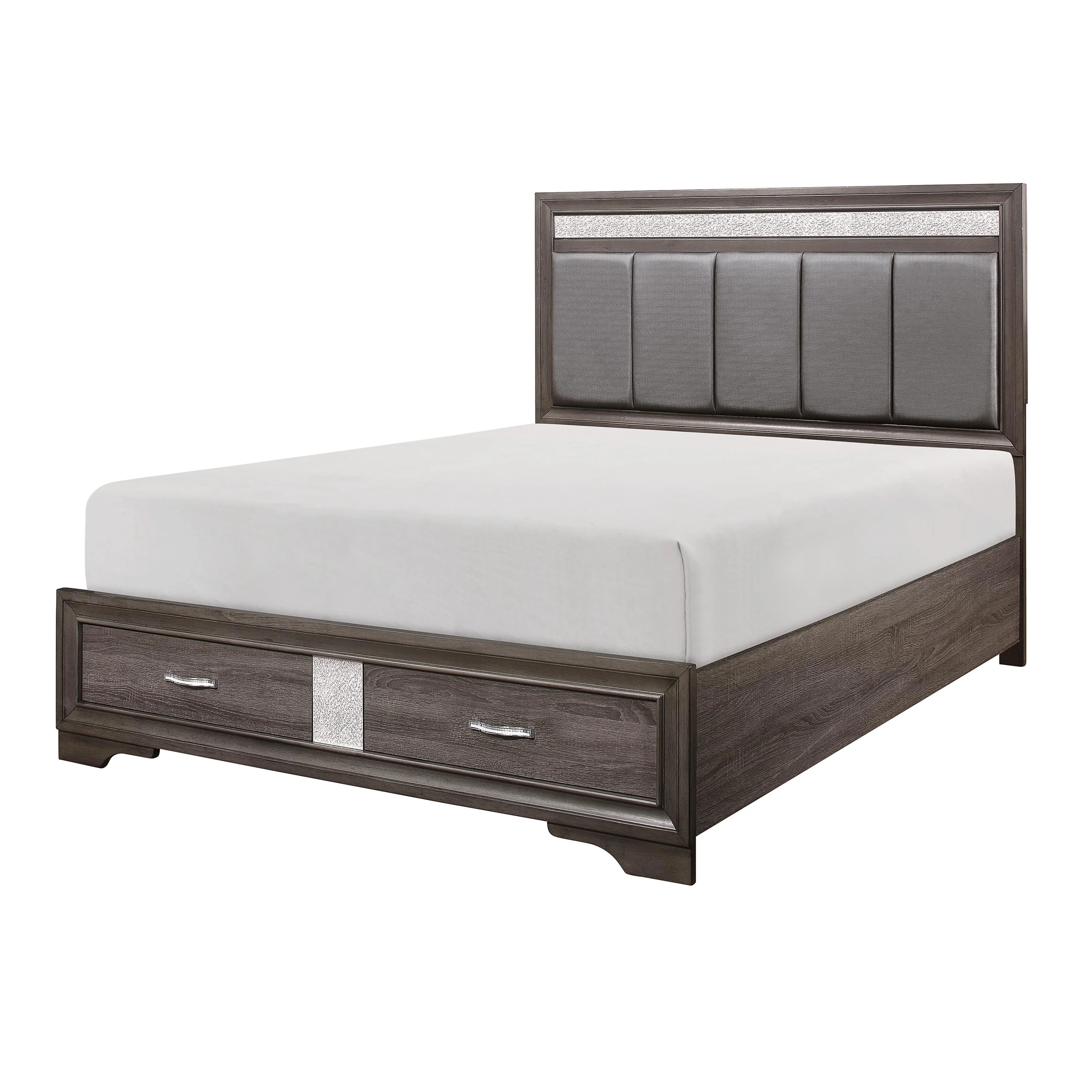 Homelegance Luster 1505K-1CK* California King Platform Bed with Footboard Storage - Image 2