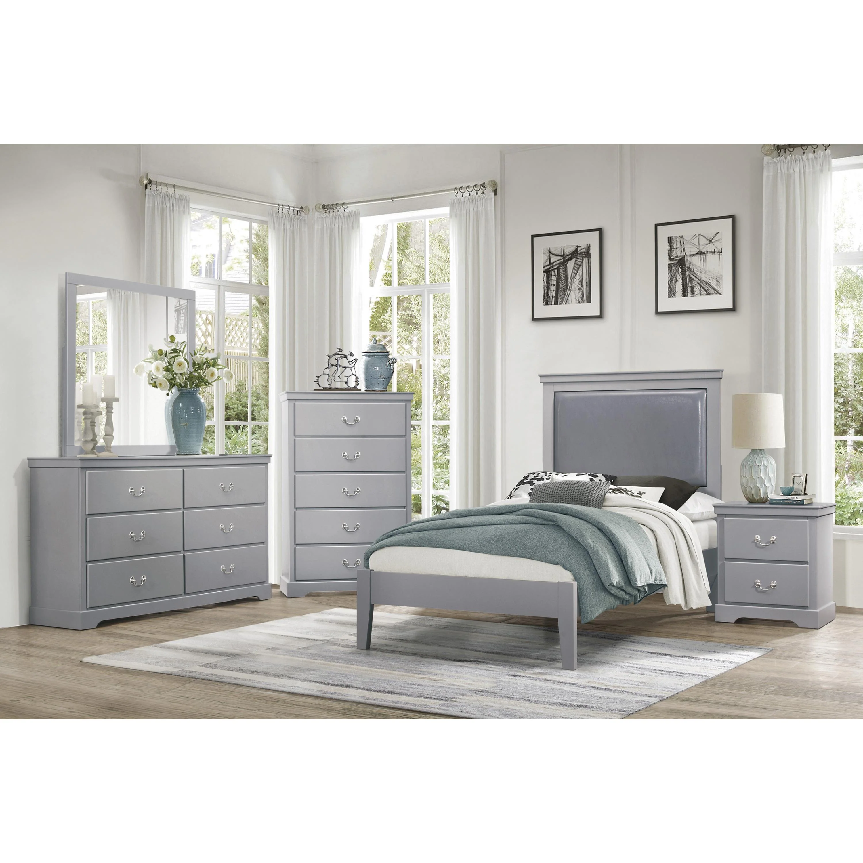 Homelegance Seabright 1519GYT-1* Twin Bed - Image 3
