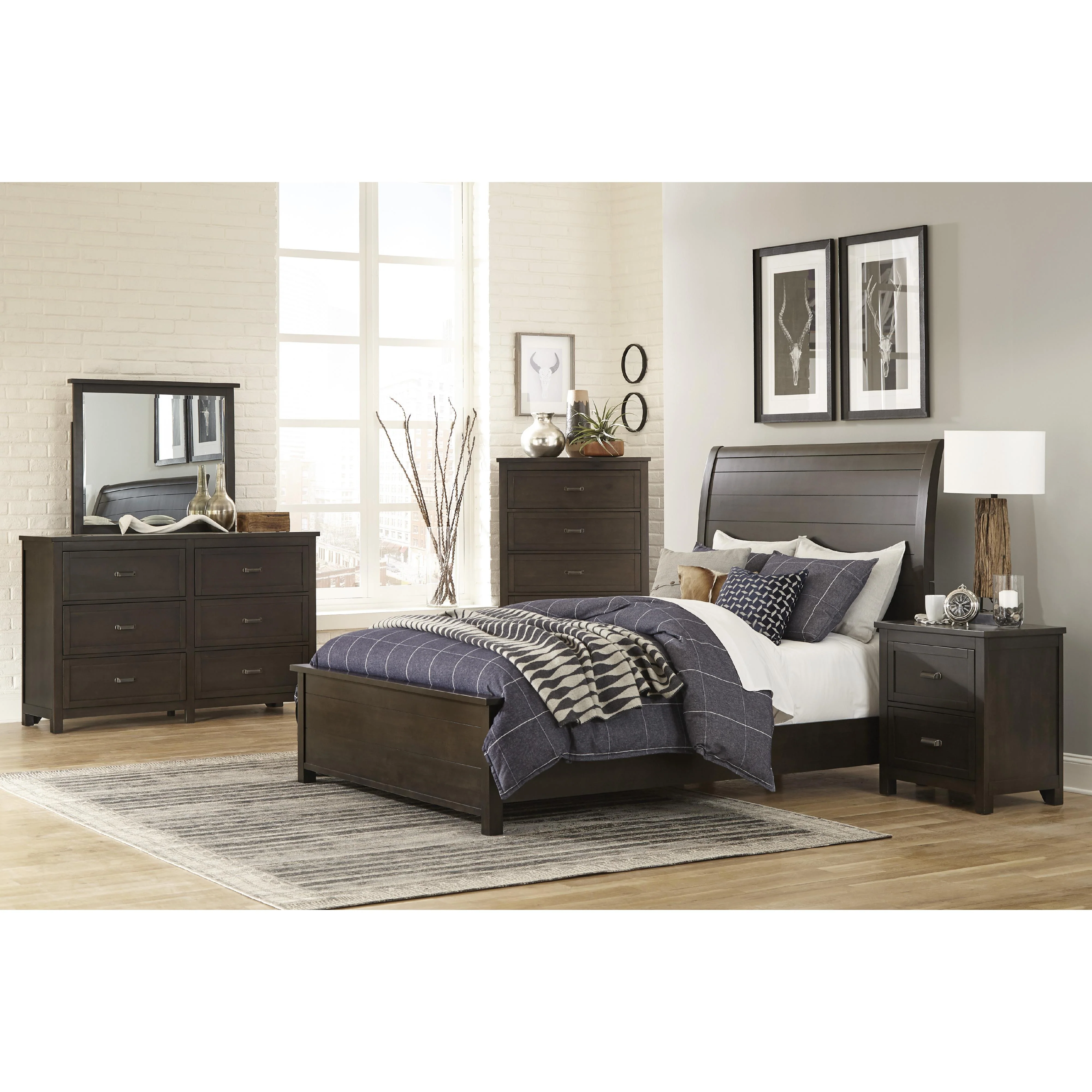 Homelegance Hebron 1923K-1EK* Eastern King Sleigh Bed - Image 3