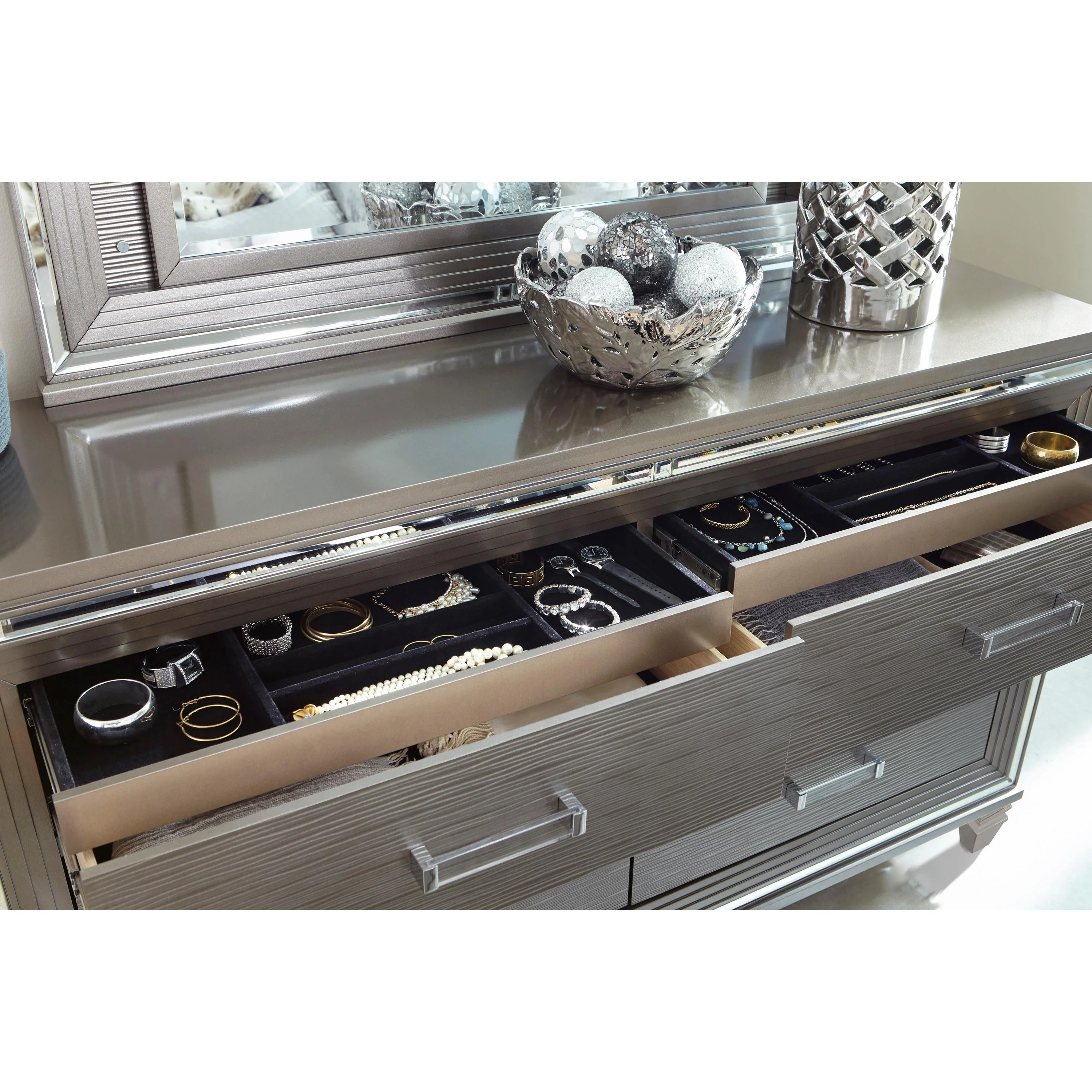 Homelegance Tamsin 1616-5 Dresser, Two Hidden Jewelry Boxes - Image 3