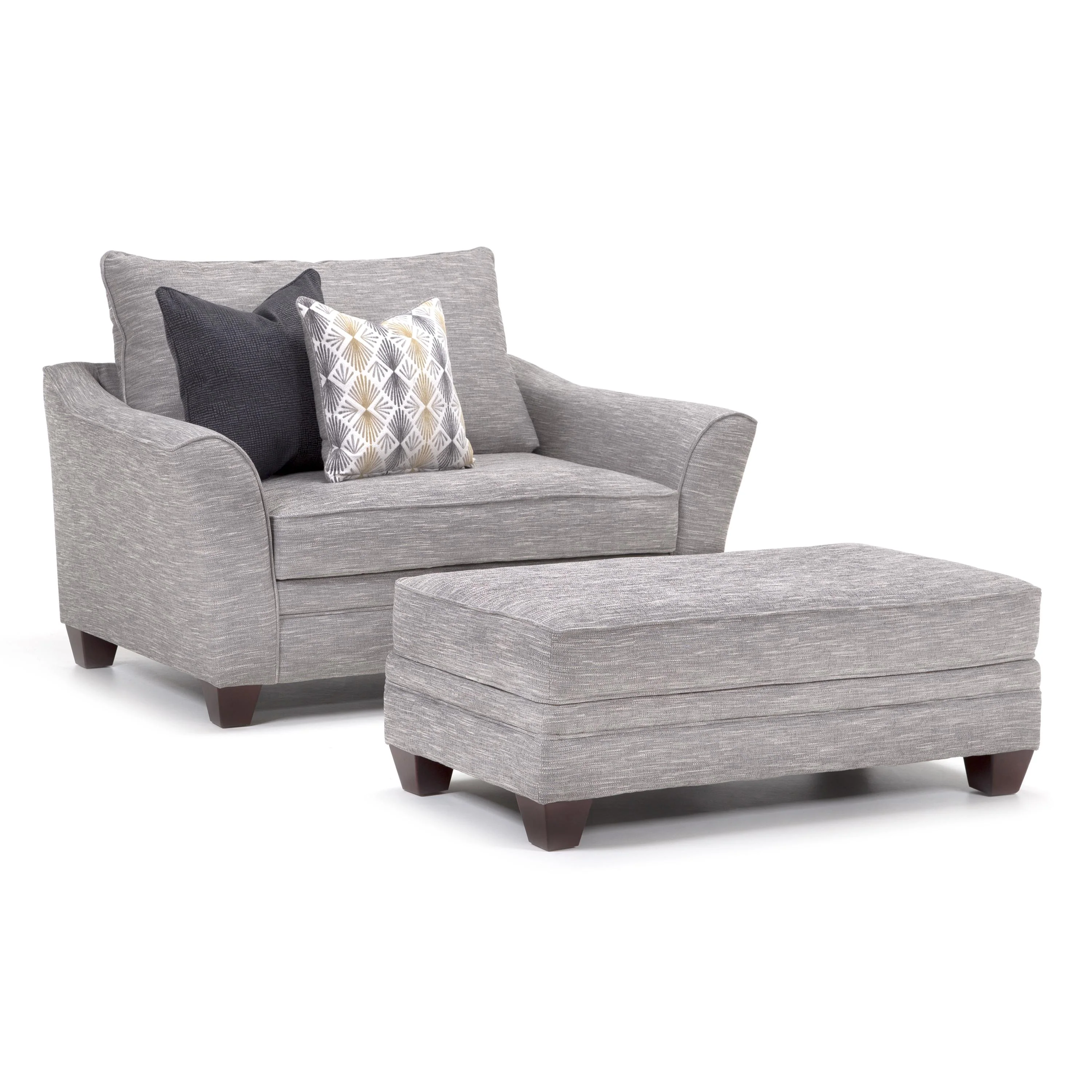 Franklin Springer Fabric Ottoman 91018 3510-05 - Image 2