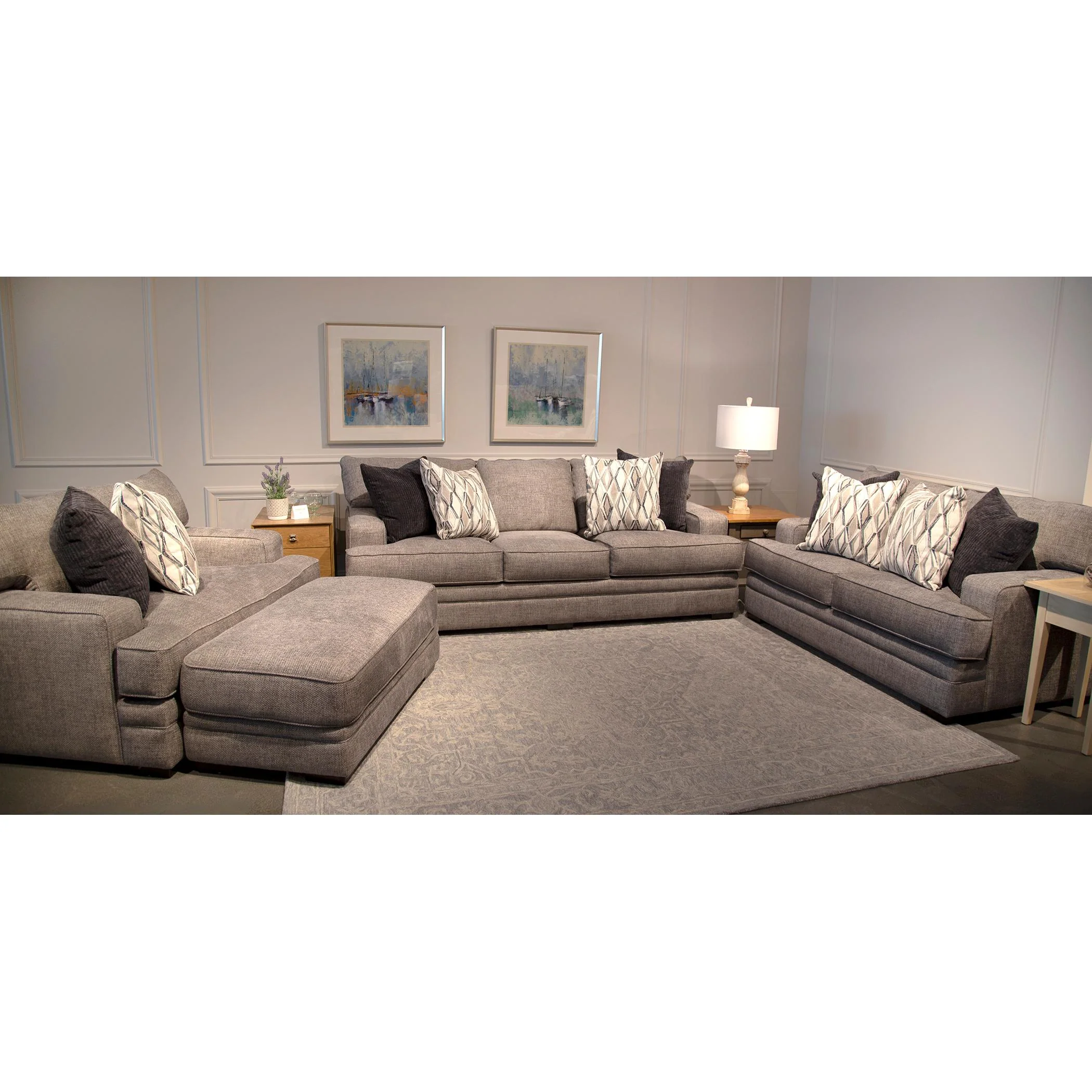 Franklin Juno Stationary Fabric Sofa 95340 3932-46 - Image 3