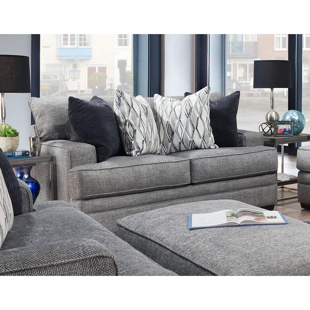 Franklin Juno Stationary Fabric Loveseat 95320 3932-46 - Image 1