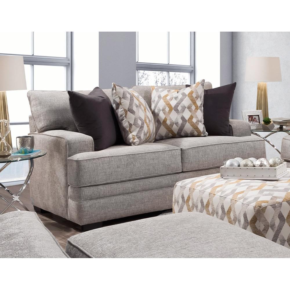 Franklin Protege Stationary Fabric Loveseat 95320 3932-25 - Image 1