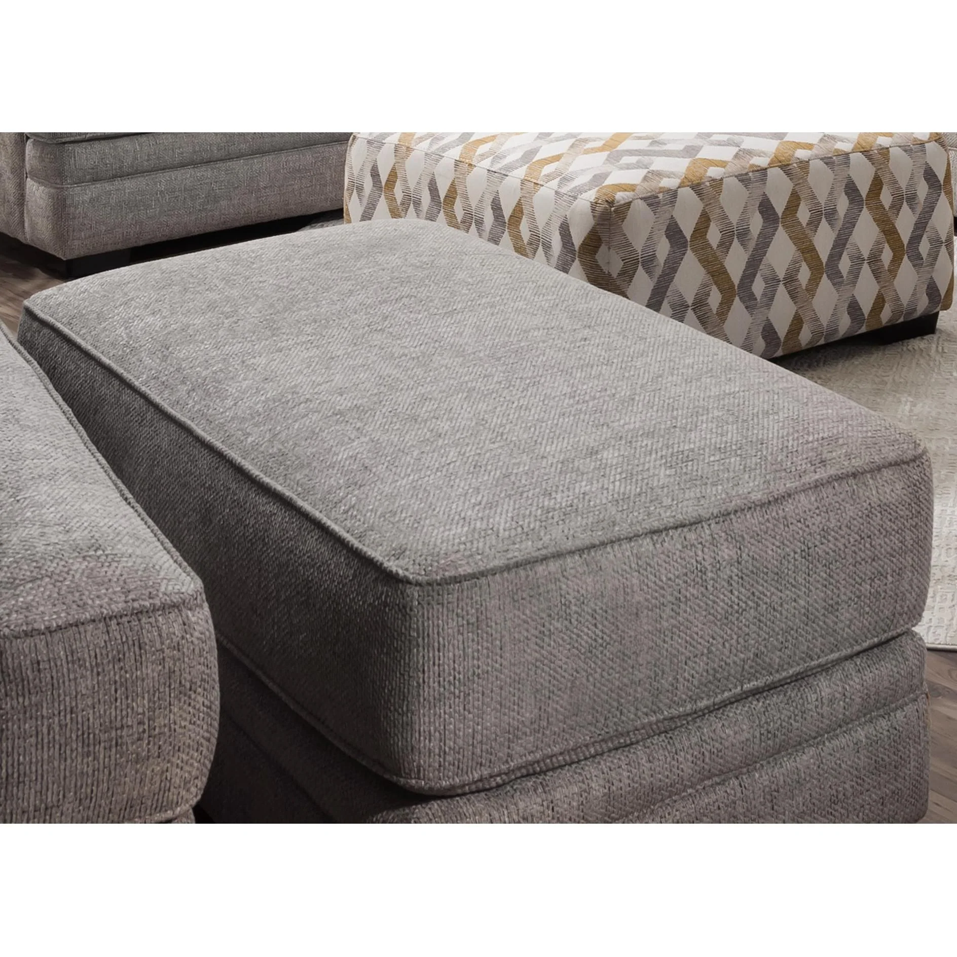 Franklin Protege Fabric Ottoman 95318 3932-25 - Image 1