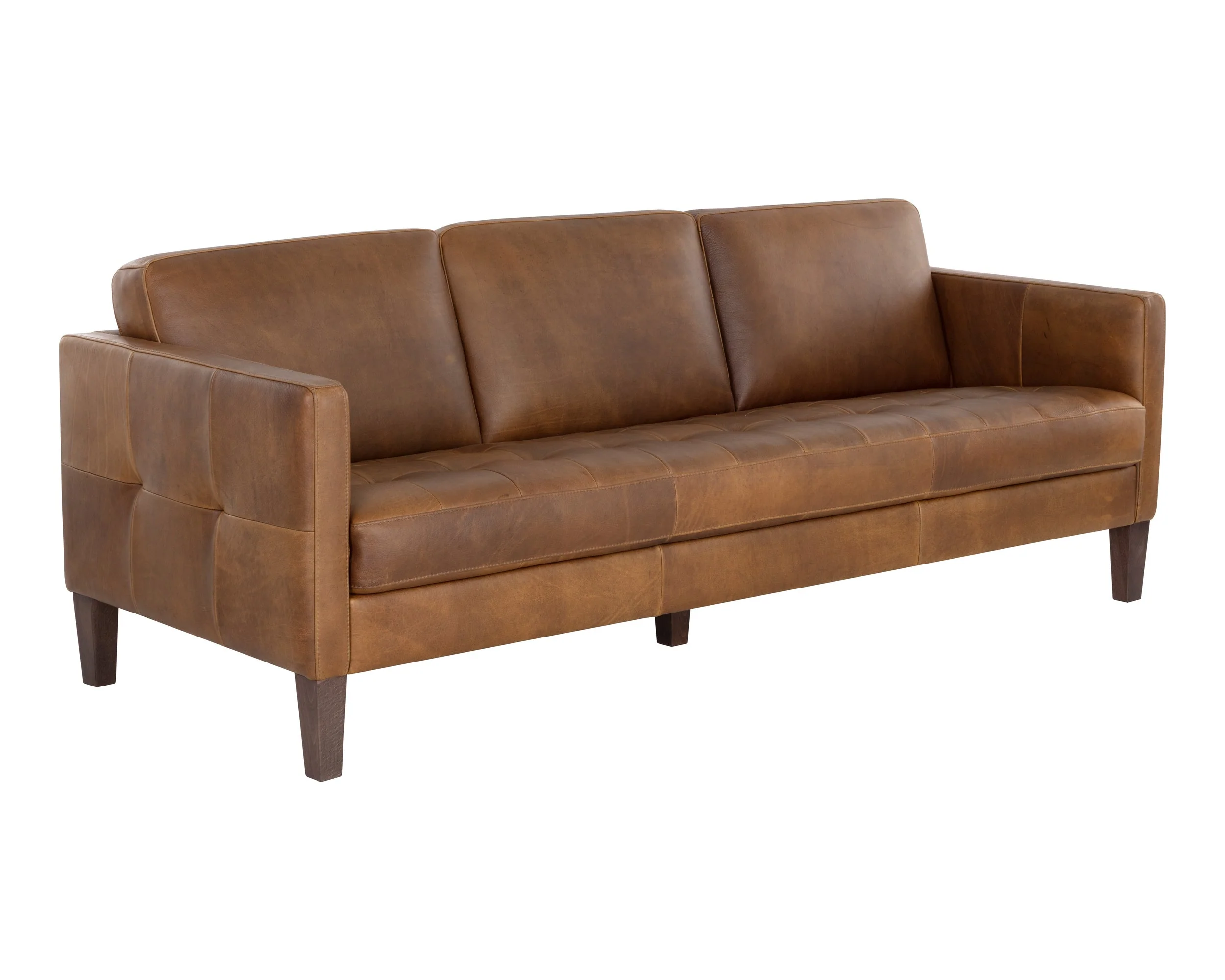 Karmelo Sofa – Cognac Leather