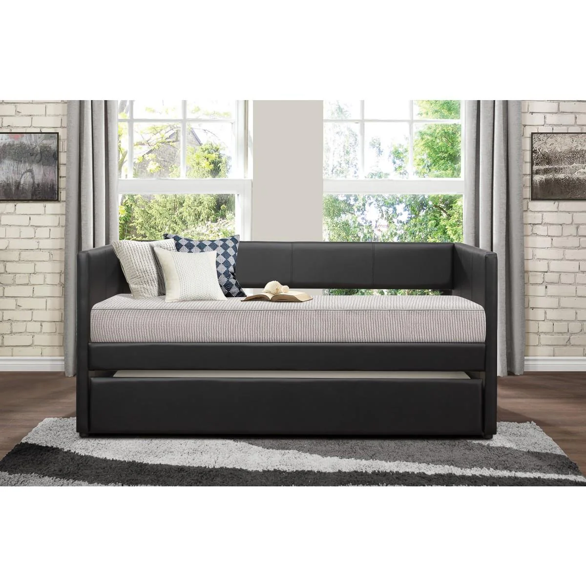 Homelegance Adra 4949BK* Daybed with Trundle - Image 3