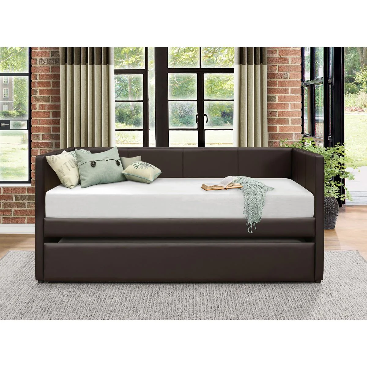 Homelegance Adra 4949DBR* Daybed with Trundle - Image 3