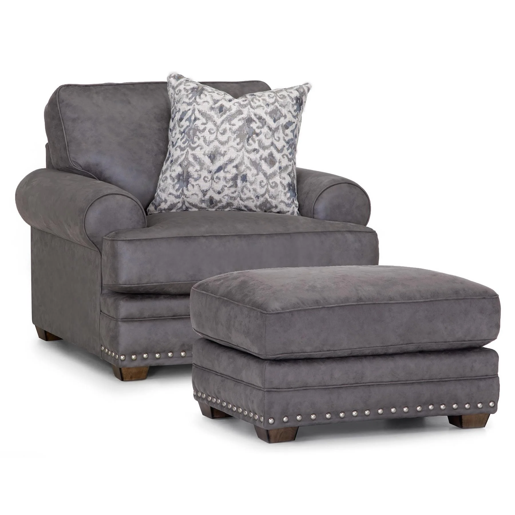 Franklin McClain Stationary Fabric Chair 91488 1908-05 - Image 1