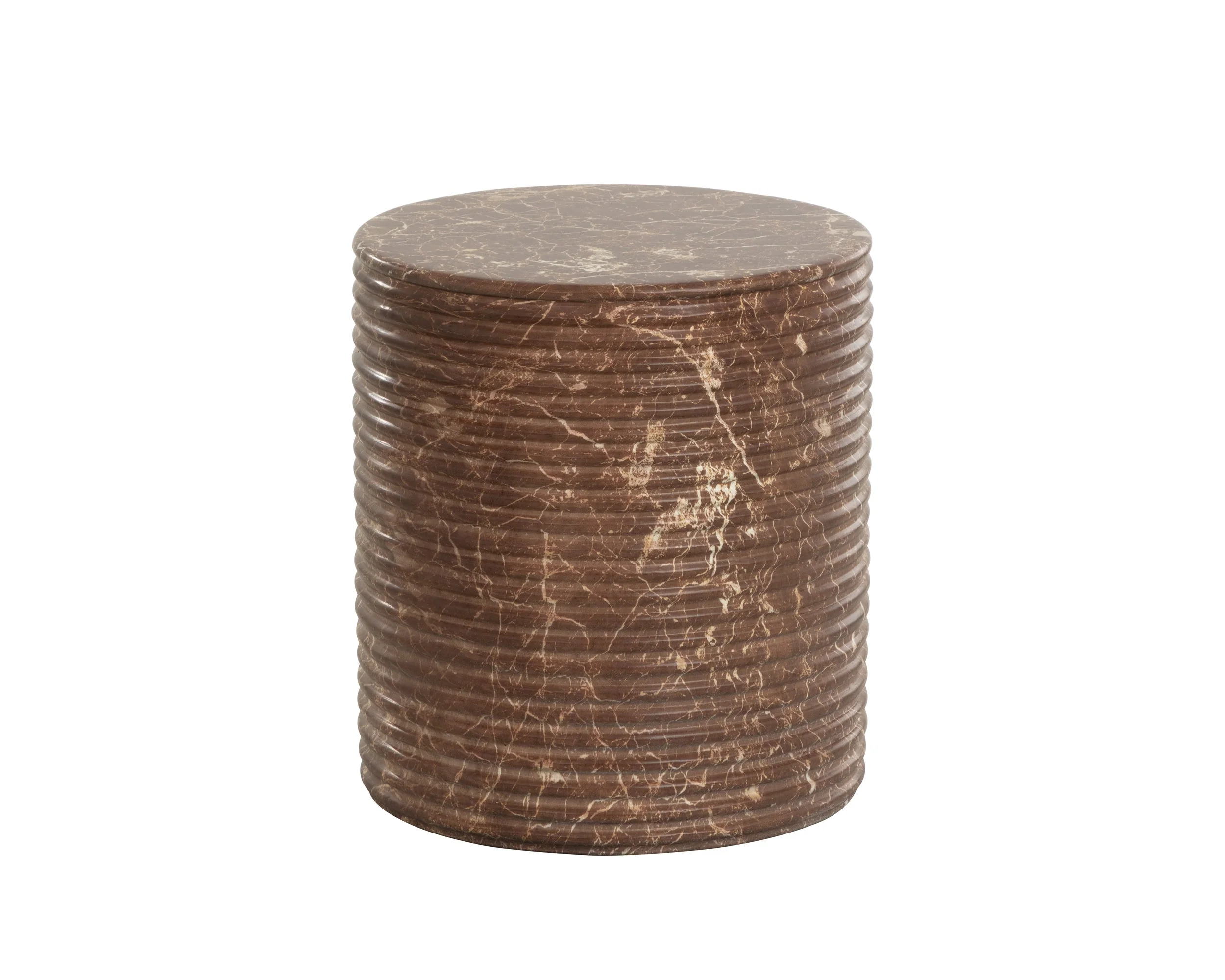 Riva Stool - Marble Look - Mocha - Image 2