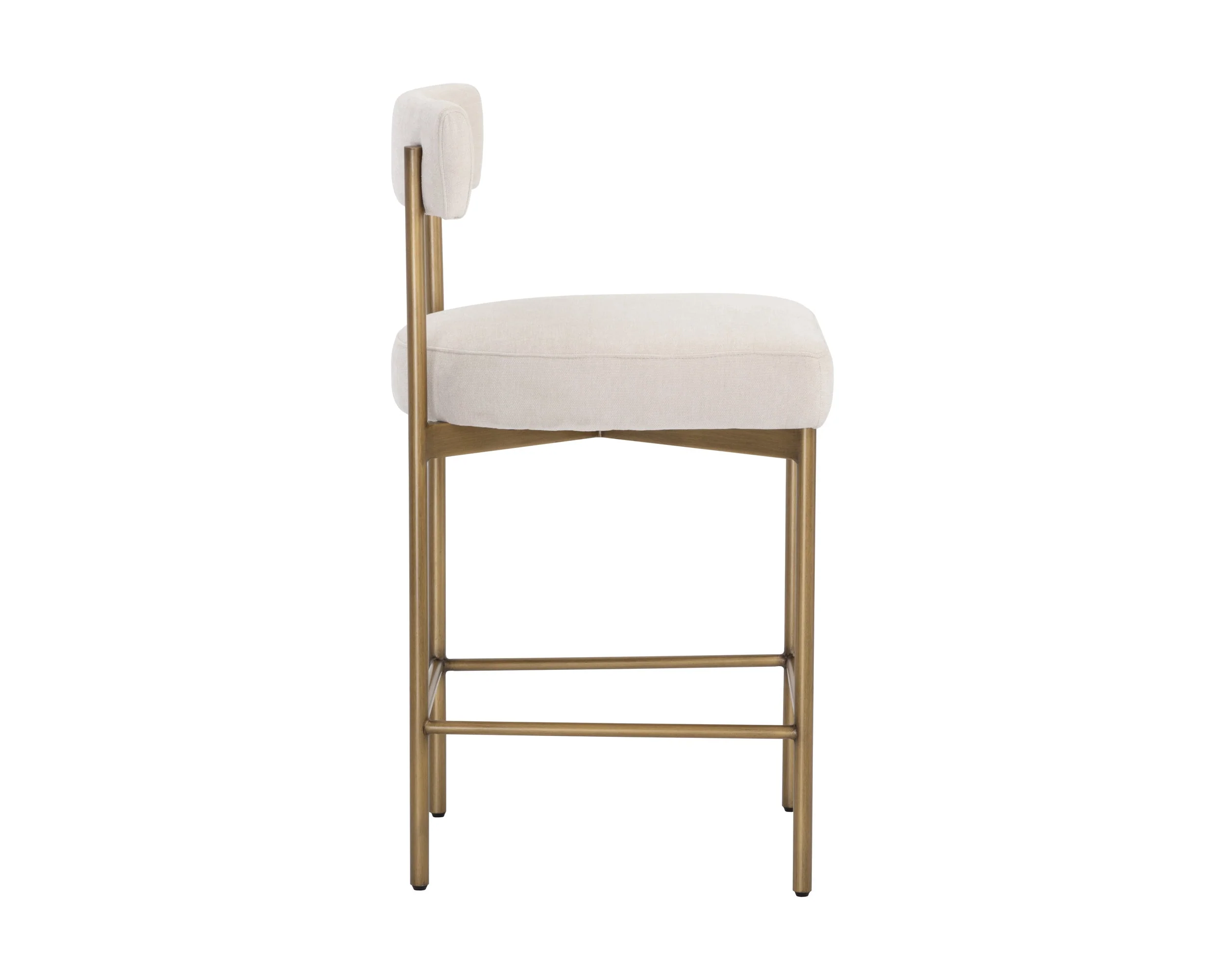 Seneca Counter Stool - Antique Brass - Danny Ivory - Image 3