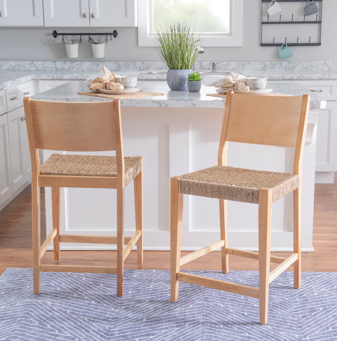 COSGROVE NATURAL COUNTER STOOL ROPE SEAT 19D6292RCSN - Image 3