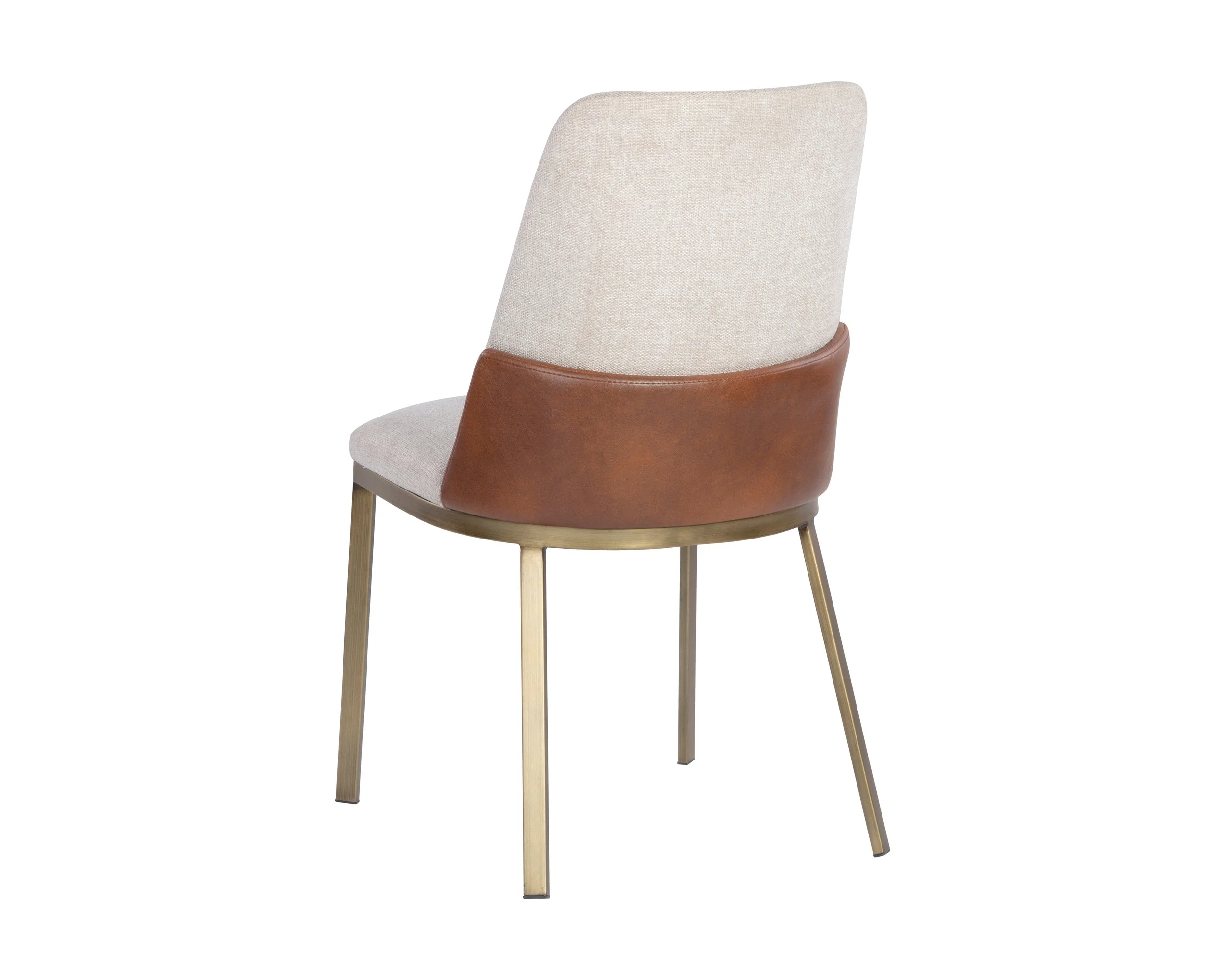 Marie Dining Chair - Belfast Oatmeal / Bravo Cognac - Image 3