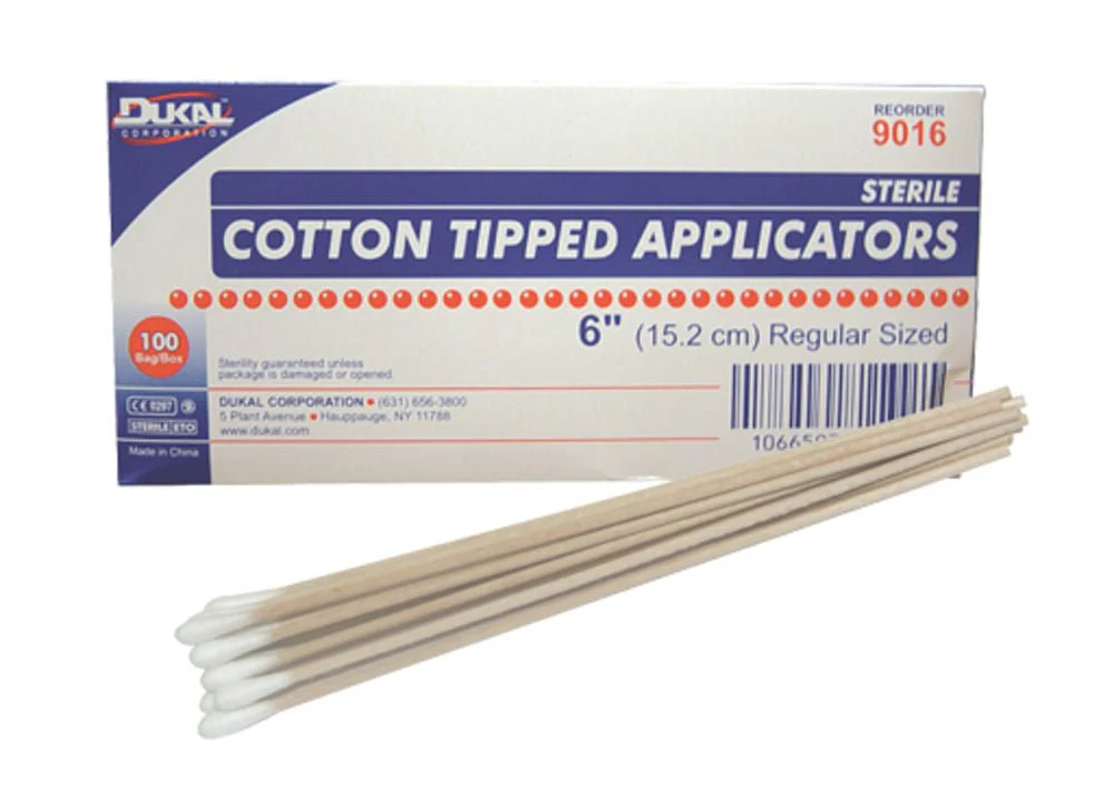 6″ Cotton Tipped Applicators, 100 ct
