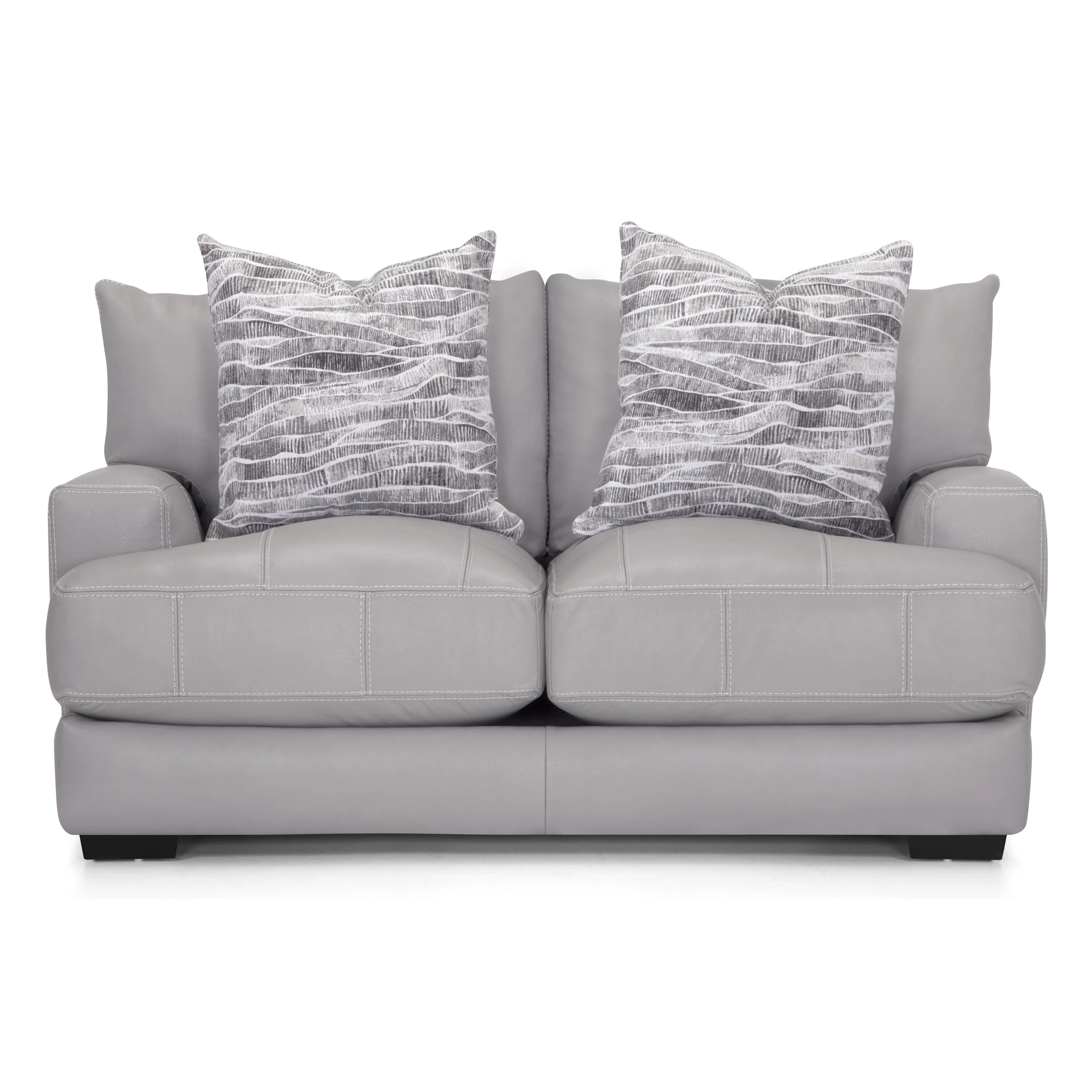 Franklin Antonia Stationary Leather Loveseat 909-20 LM90-06 - Image 1