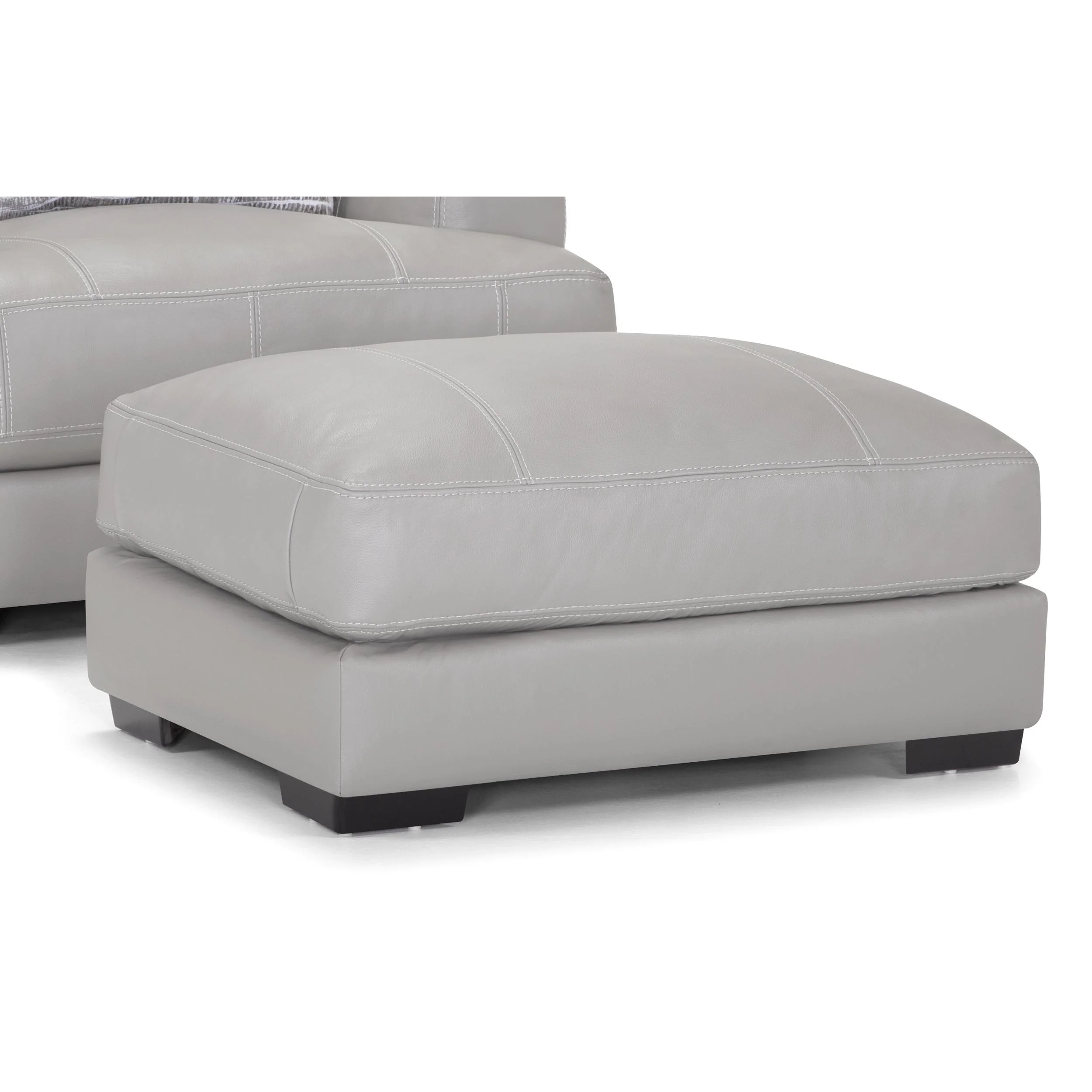 Franklin Antonia Leather Ottoman 909-18 LM90-06 - Image 1